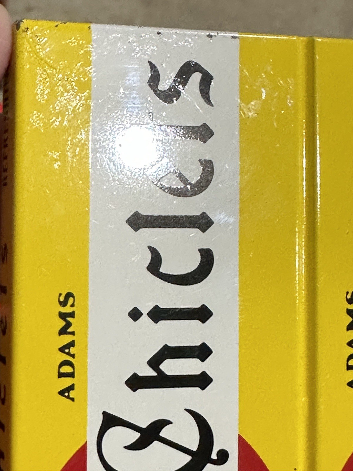 NOS 1960’s Chiclets Chewing Gum Metal Sign Store Display Rack Advertising 60’s