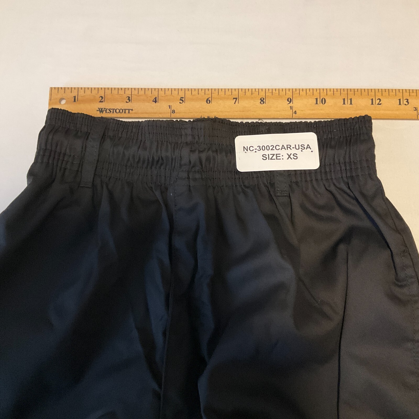 New Chef Cargo Pants Unisex Adult Size XS Black Stretch Waist Nc-3002car 2 Pair