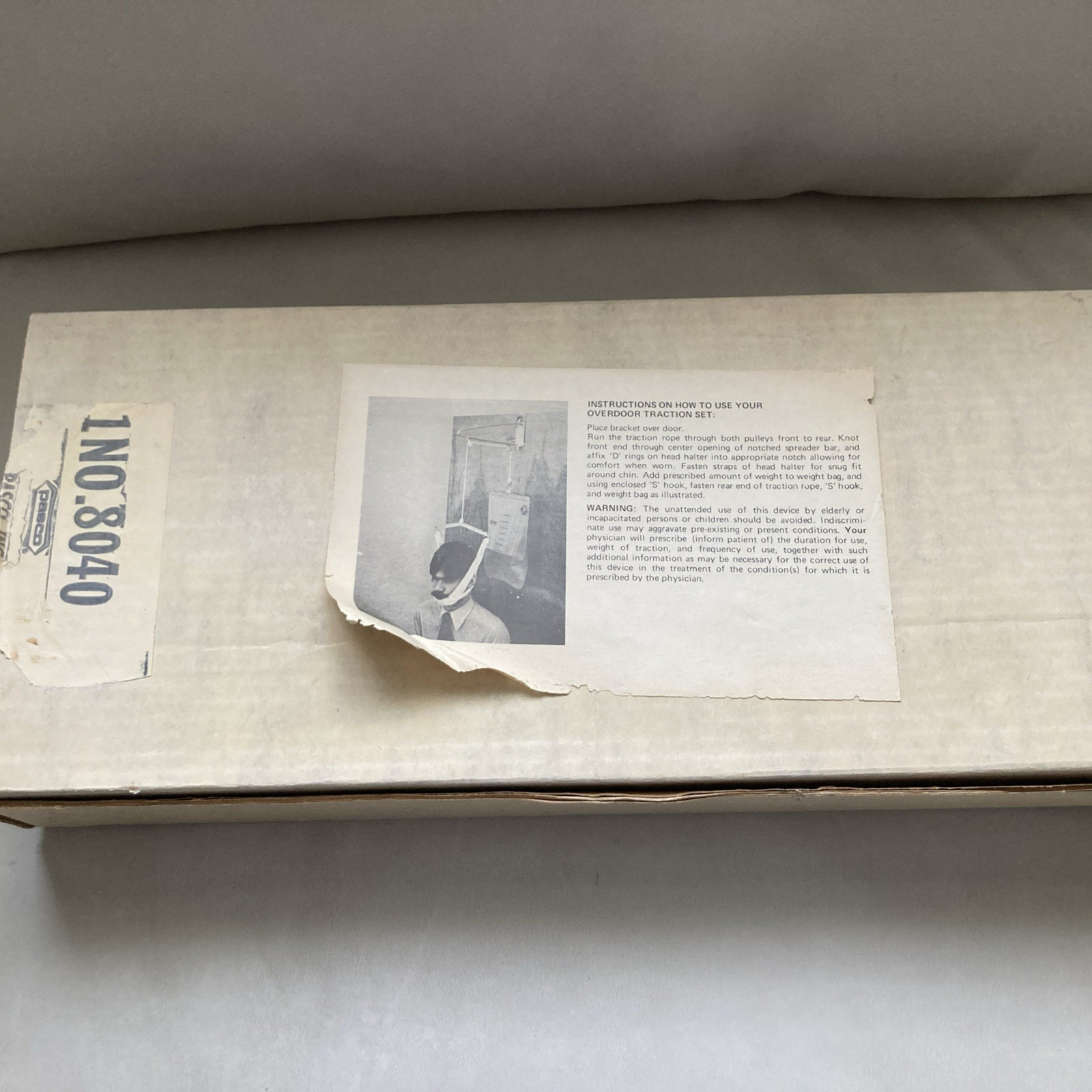 NOS Pasco Over the Door Traction Set Head Halter Vintage Style Medical Oddities