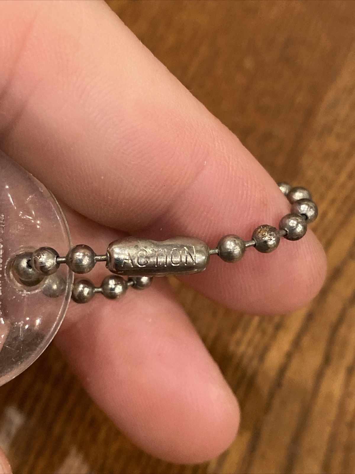 Vtg 1960’s SHORTEN DODGE DEALER SCRANTON PA GOOD LUCK ACTION LINE USA KEYCHAIN