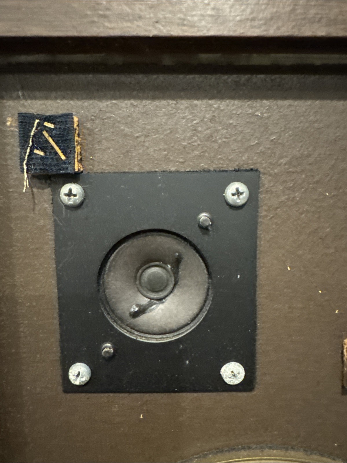 Advent /3 Bookshelf Speakers Original Grill Cloth & OG Badges - Tested