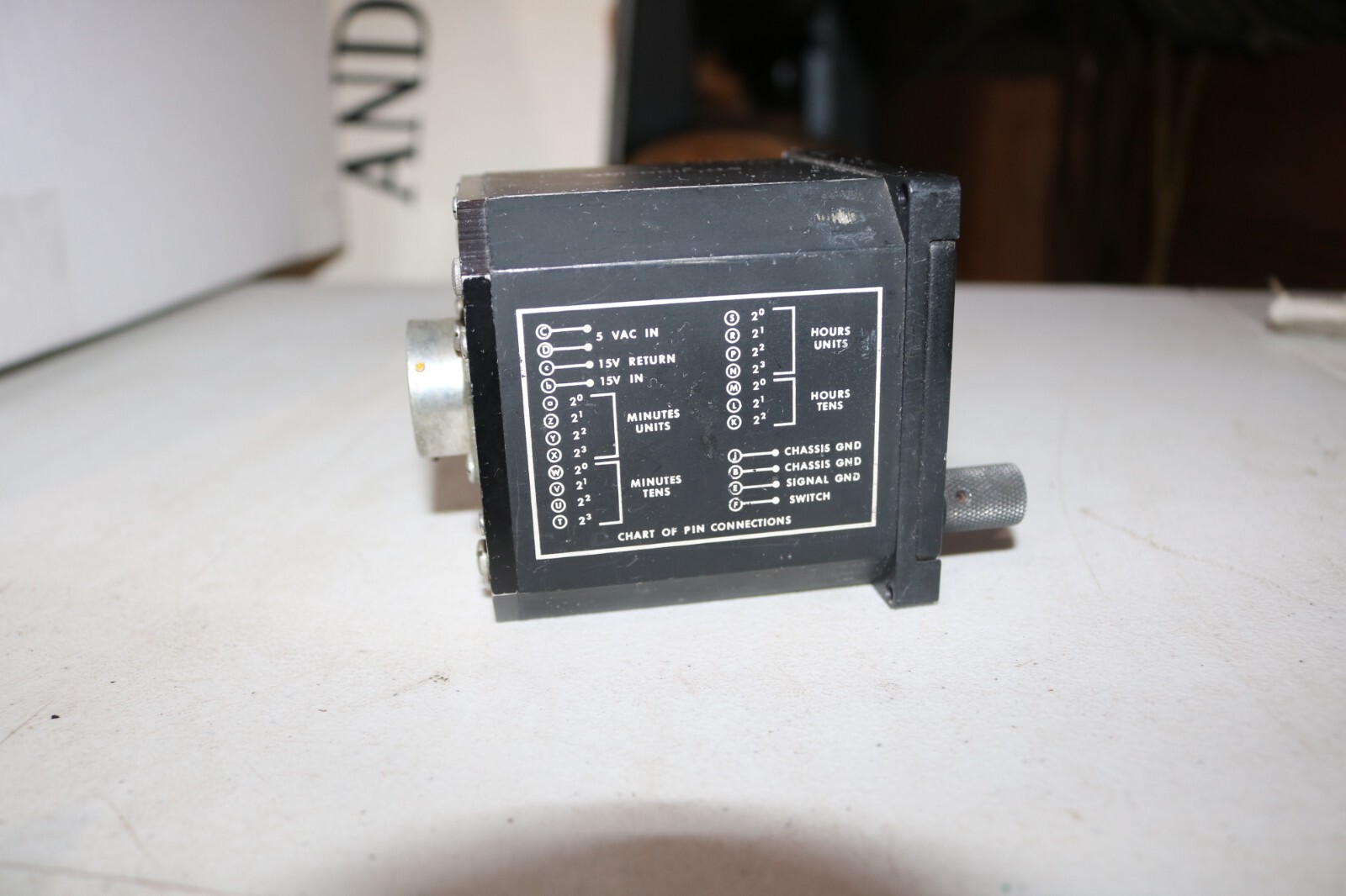 Rare! Vietnam era RF-4 RF-101 cockpit ASQ-90 digital data time inserter C-6383