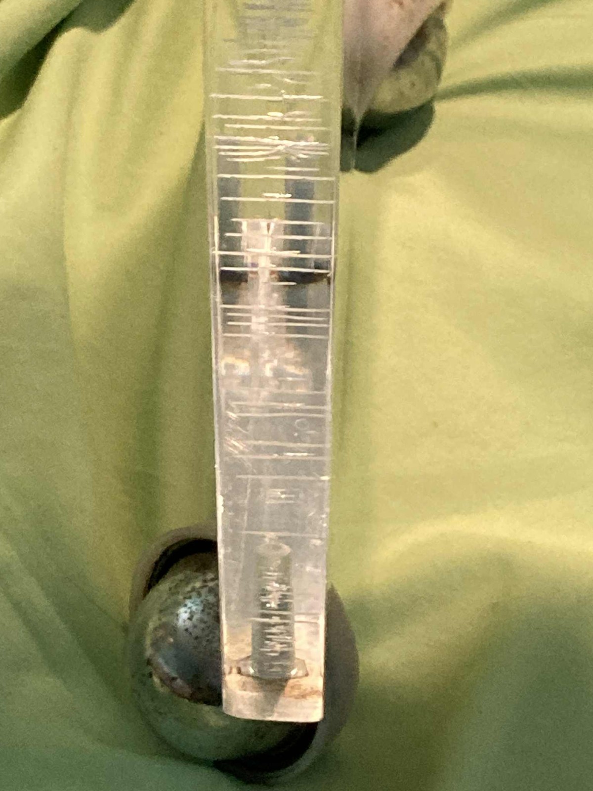 Vintage 1970's MCM Heavy Lucite RIALTO Vanity Stool WATERFALL BENCH Vinyl Seat