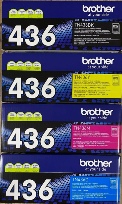 Brother TN436 High Yield Toner Set (Black,Magenta,Cyan,Yellow) -Pack Of 4- ⭐NEW⭐