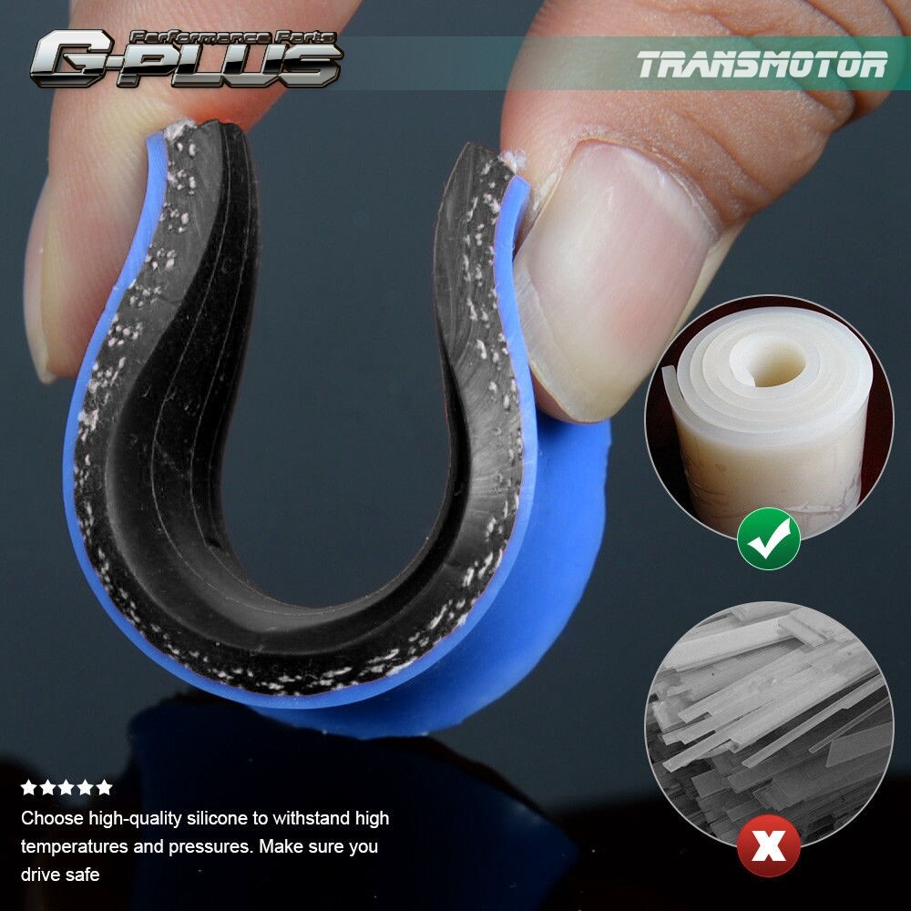 Fit For 67-72 Chevy C/K Series C10 Pickup Black Silicone Coolant Radiator Hose