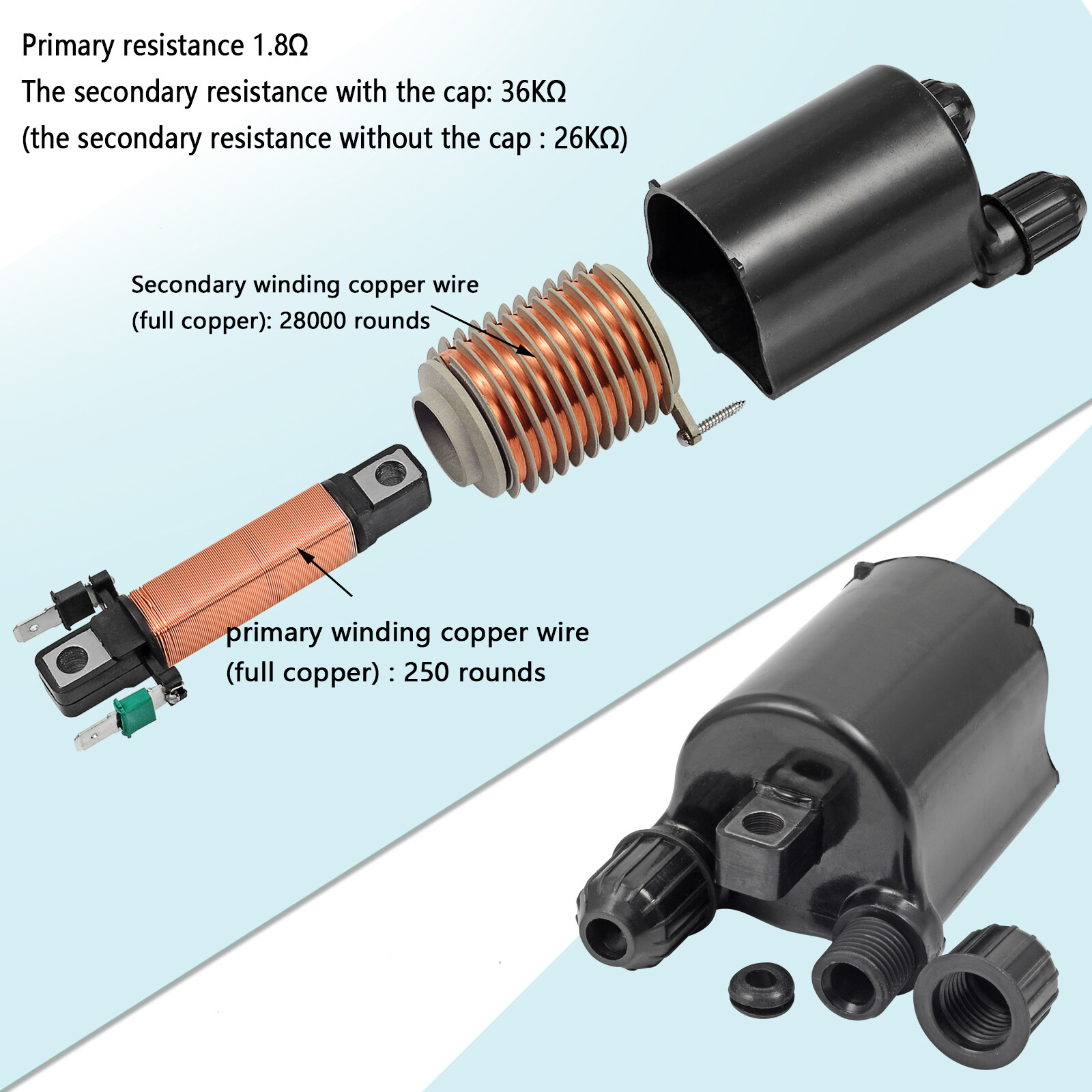 Ignition Coil Spark Plug Cap For HONDA Shadow ACE Aero Spirit 750 VT750 1998-19