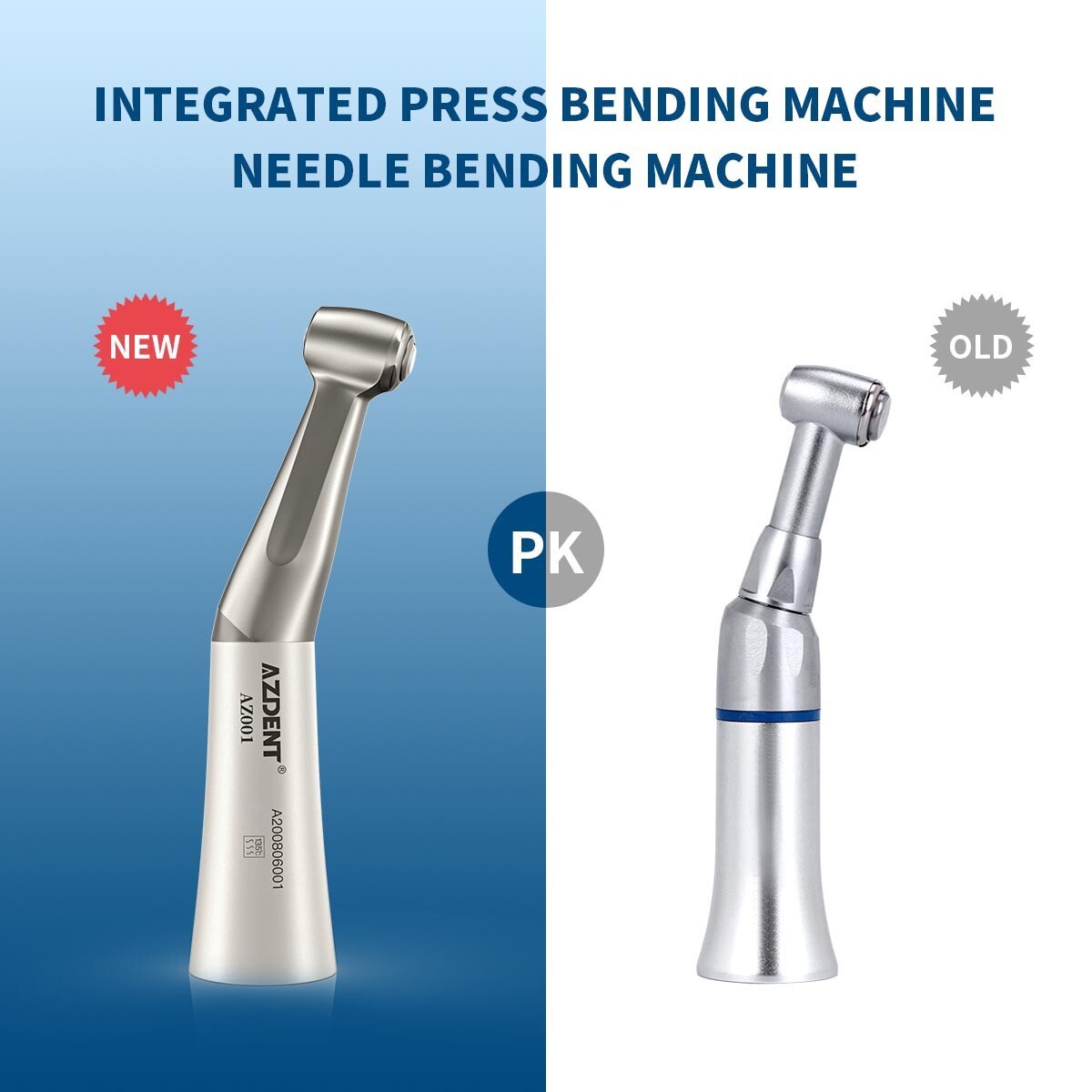 USA Dental Slow Low Speed Handpiece Contra Angle Push Button E-Type AZDENT