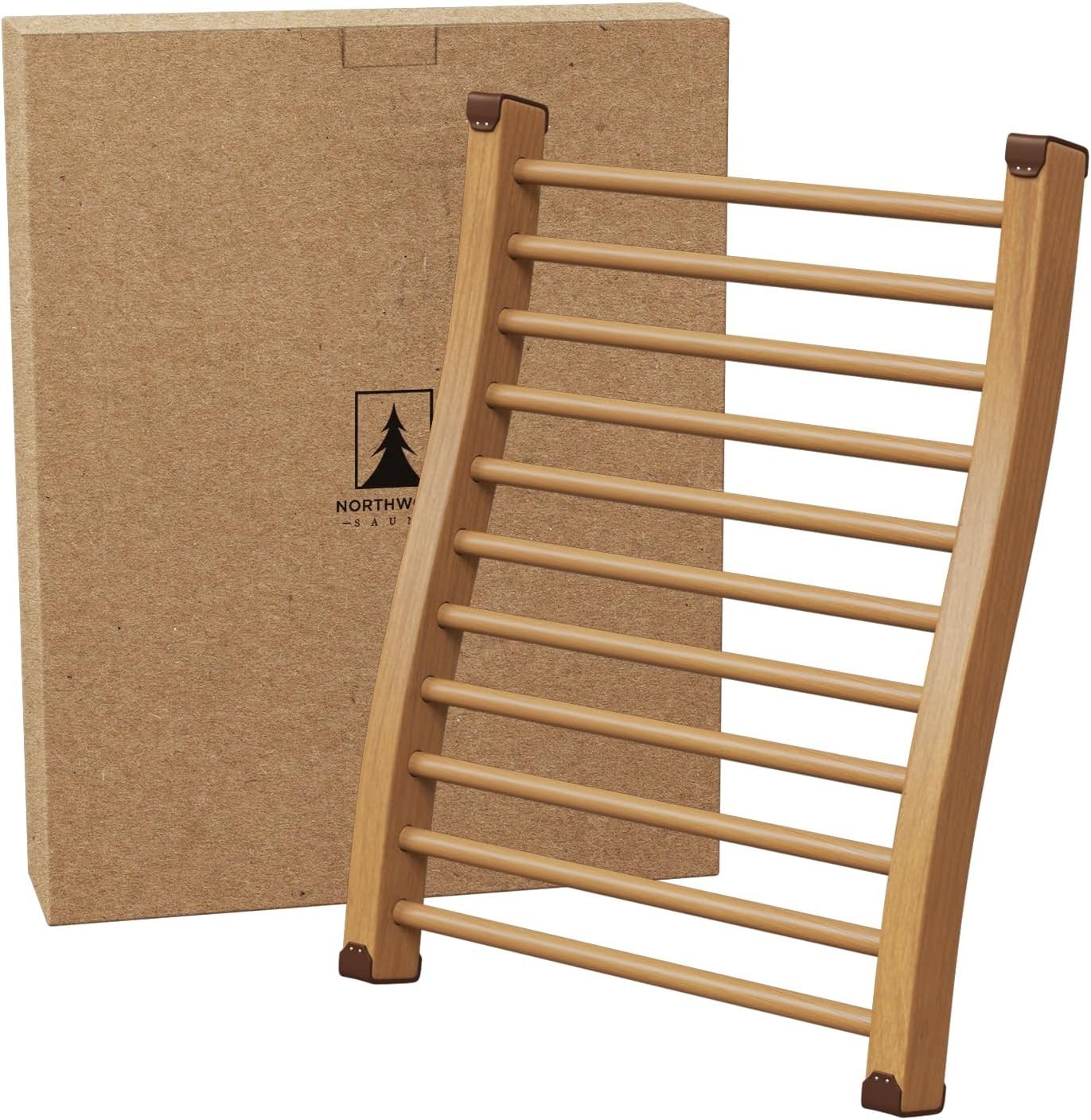 Sauna Backrest Wood Hemlock Sauna Chair Non-Toxic Sauna Accessories (1 Pack)