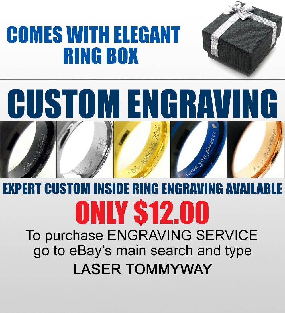 Tungsten Carbide 14K Gold Plated Polished Plain Wedding Band Ring Comfort Fit