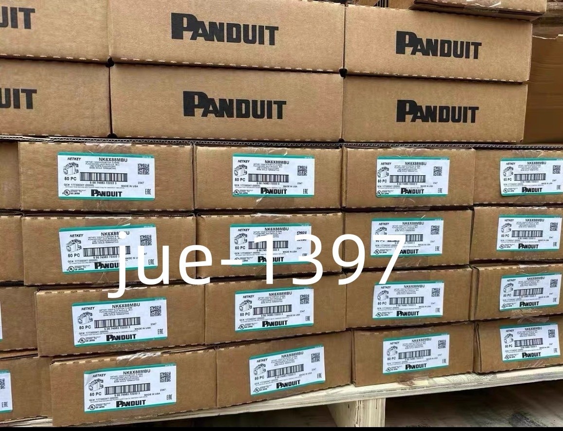 Panduit NetKey NK6X88MBU Cat6a Keystone Jack Blue Module (Qty 50) Free shipping
