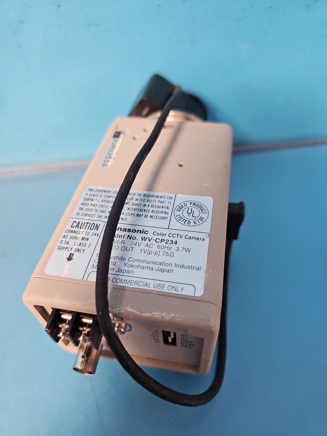 Panasonic Color CCTV Camera Model WVCP-234 Digital Tamron Lens 24v Used Works