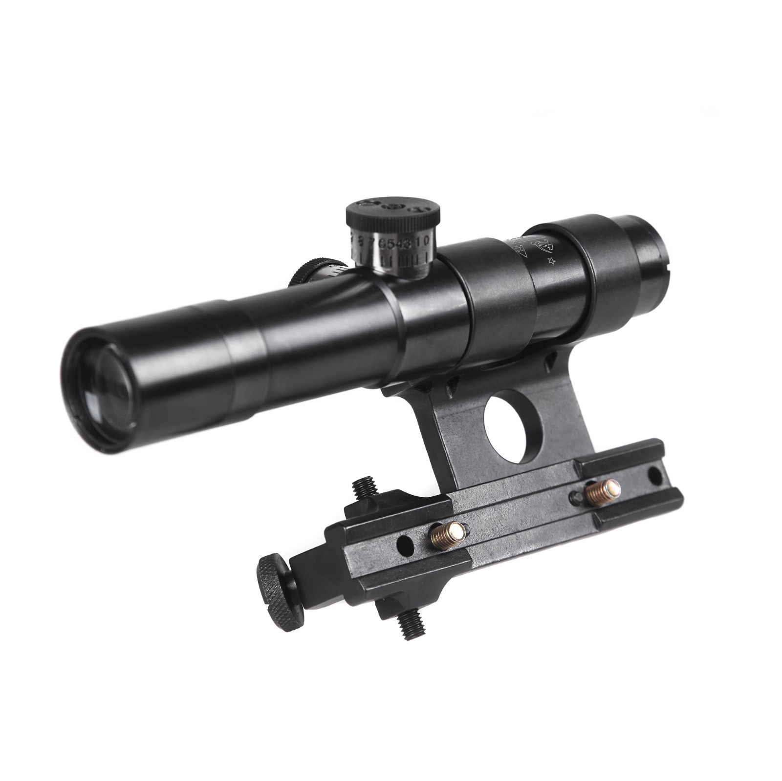 Mosin Nagant PU91/30 Scope w/ Mount Complete Set SVT-40 MG4X20 German #4 Reticle