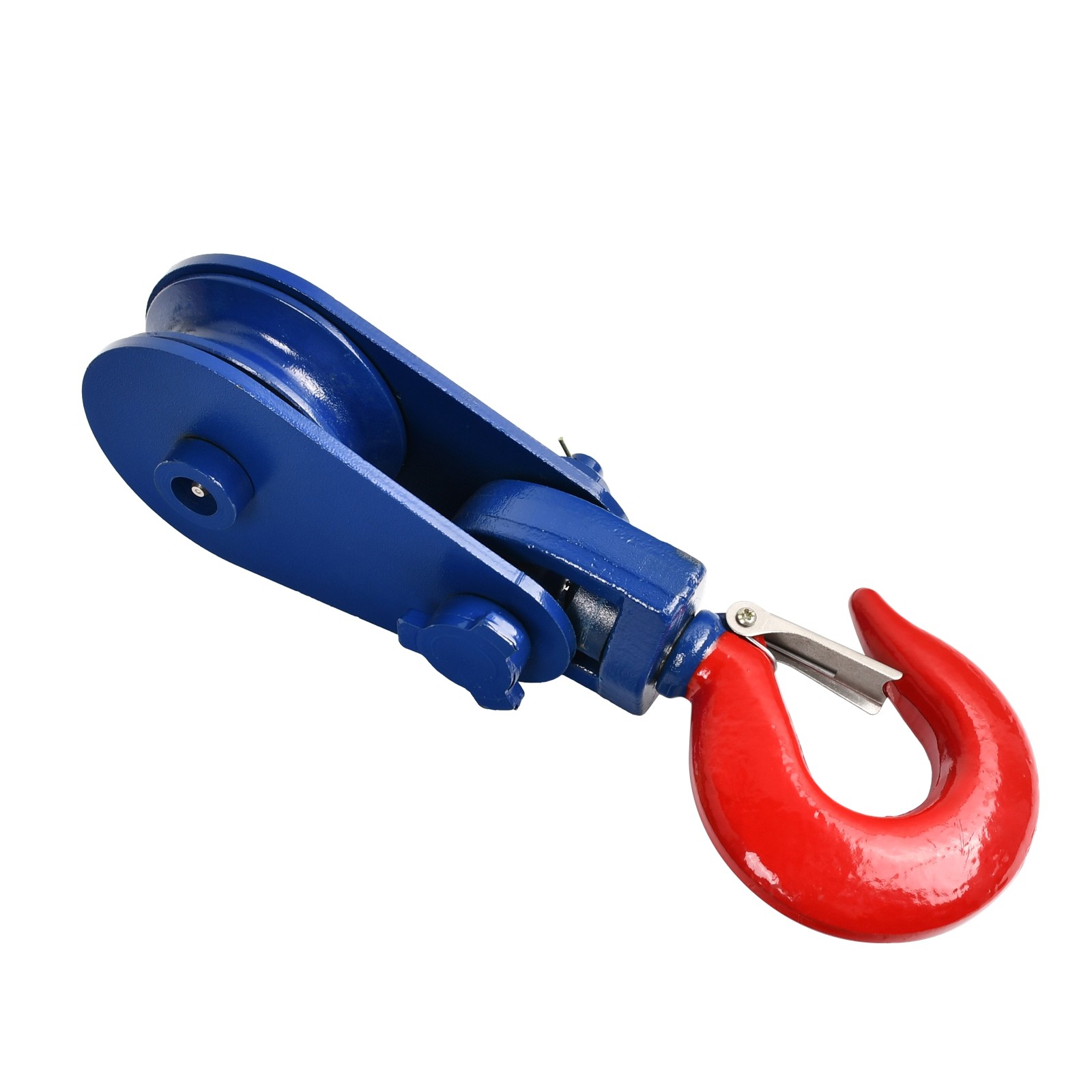 4 Ton Snatch Block with Swivel Hook & Safety Latch 4-1/2" Sheave, 1/2" Wire Rope