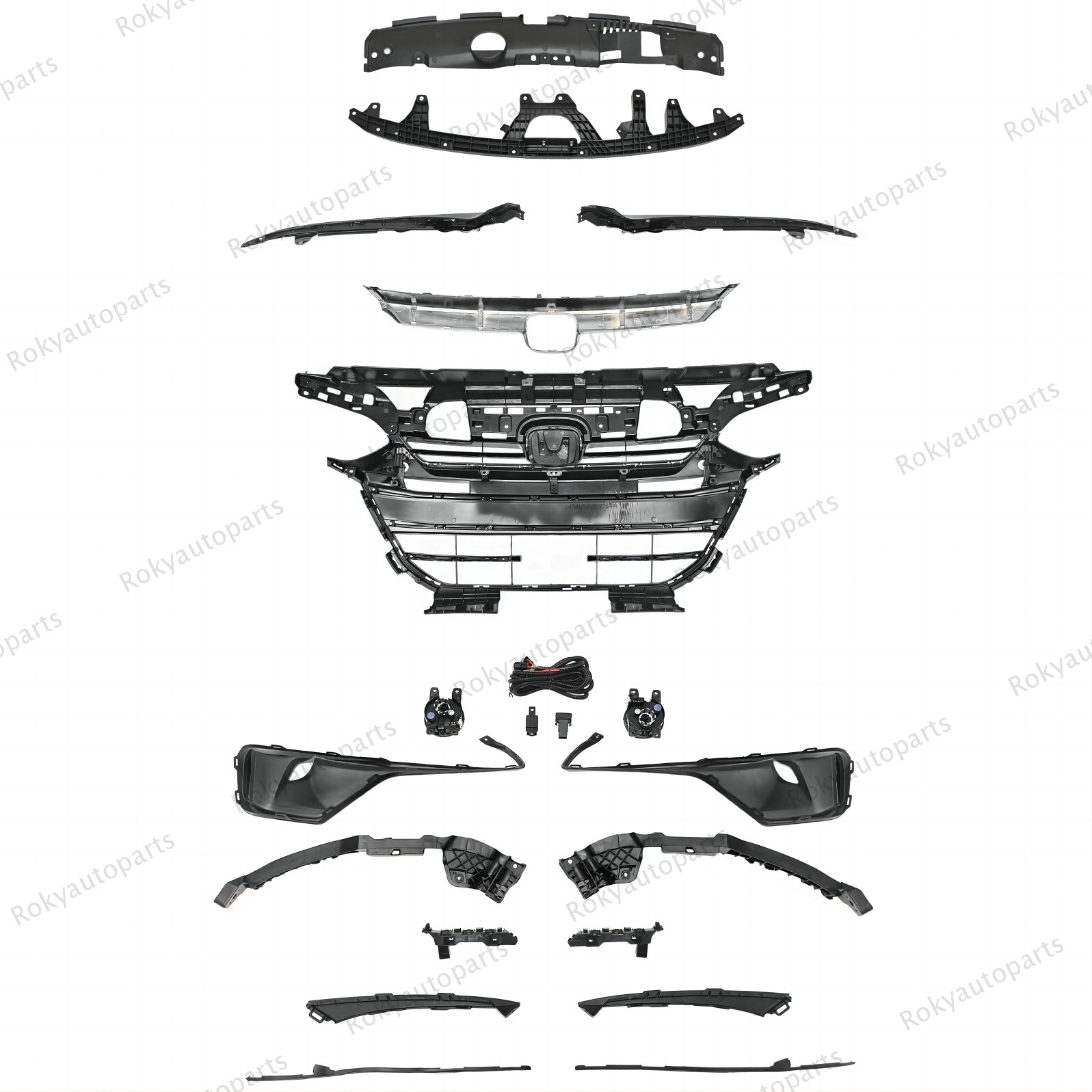 For Accord 2021-2012 Sport Bumper Grille/Moulding/Support/Fog Light/Trim/Bracket