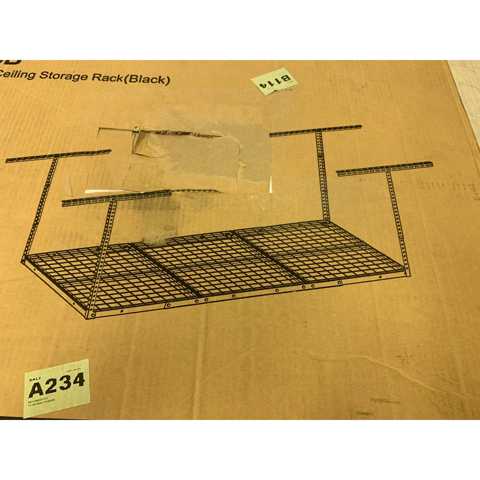 3' x 6' FLEXIMOUNTS Overhead Garage Storage Adjustable Ceiling Storage Rack