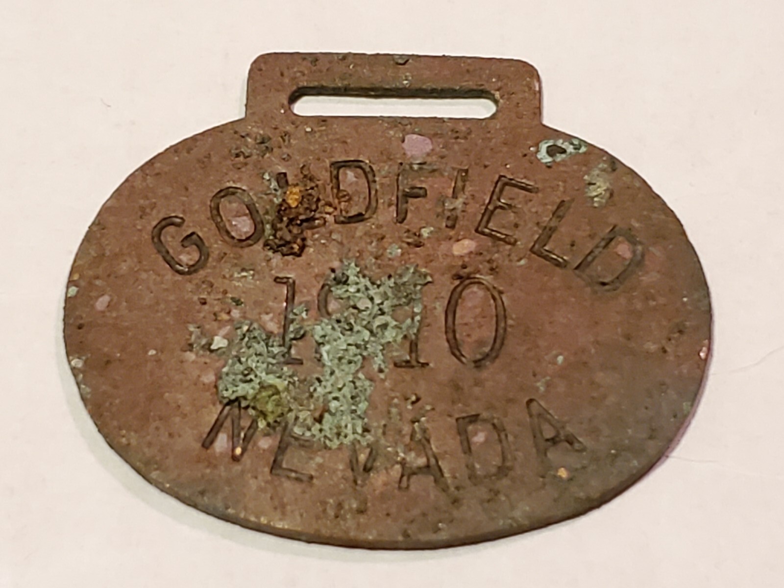 Goldfield Nevada NV 1910 Advertising watch fob, trade token, key, Hotel, fob (Y8