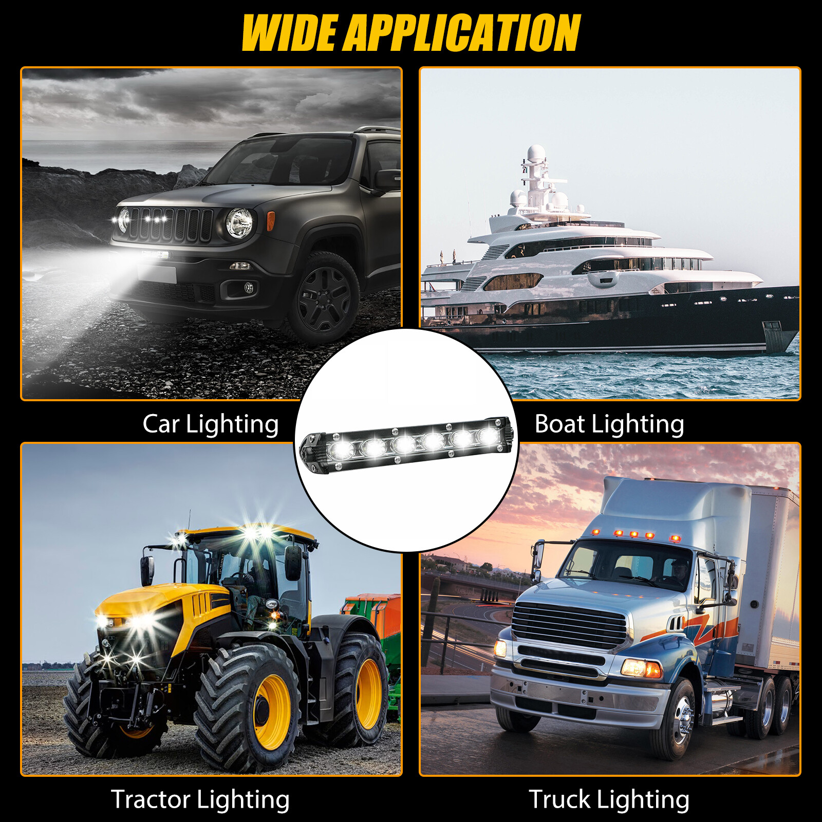 7'' 18W Spot Flood LED Work Light Bar Lamp Driving Fog Offroad SUV 4WD Car Truck