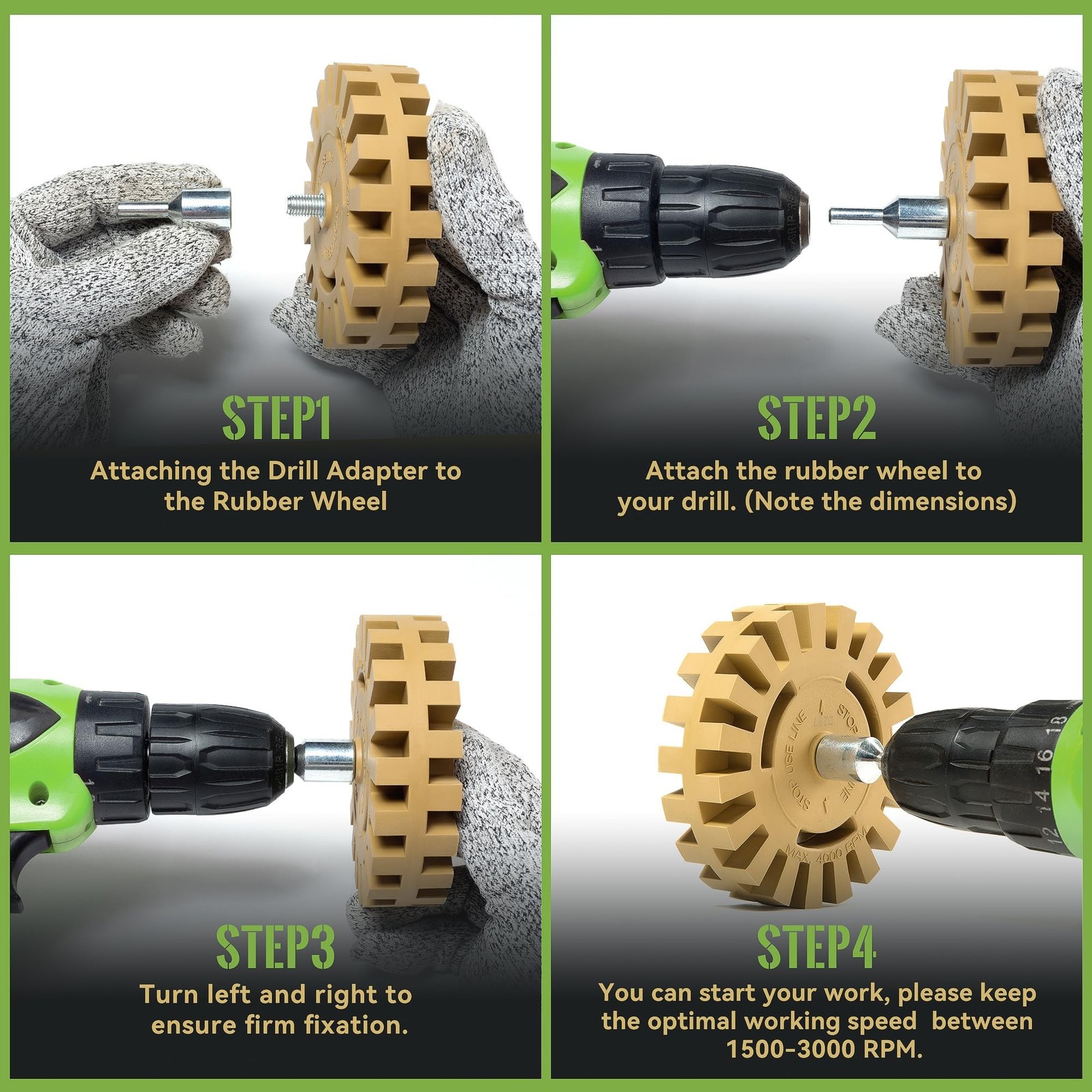 Decal Remover Wheel Eraser Wheel Rubber 2 Pack Vinyl Tapes and Graphics Rubbe...