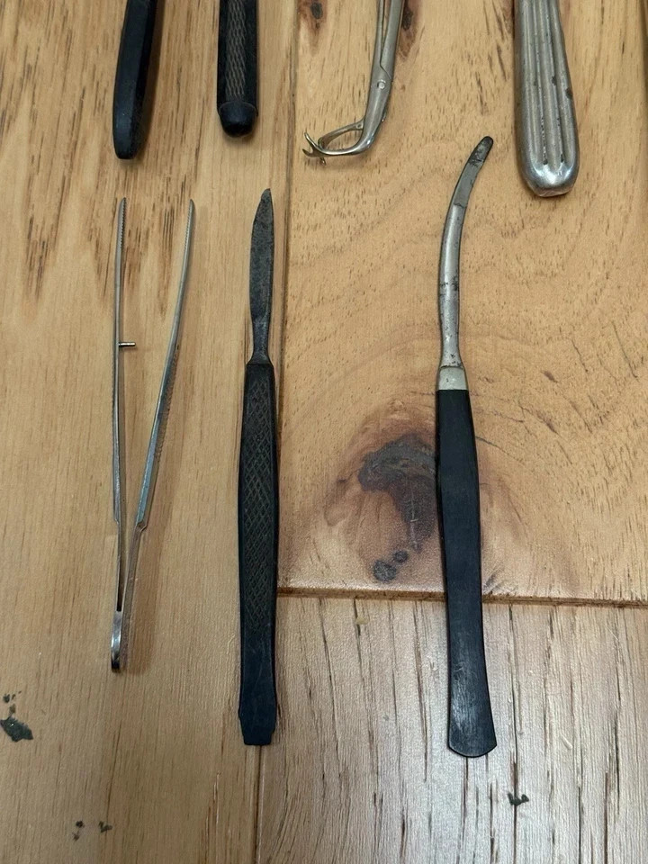 Antique Vintage Medical Surgical Instruments Lot – Forceps Scissors Tools