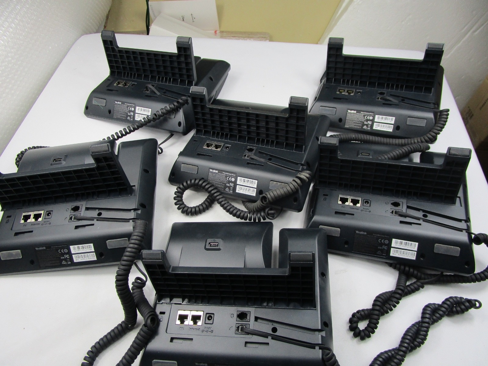 Lot Of 6 Yealink SIP-T54W Prime Business IP Phone - PARTS ONLY READ