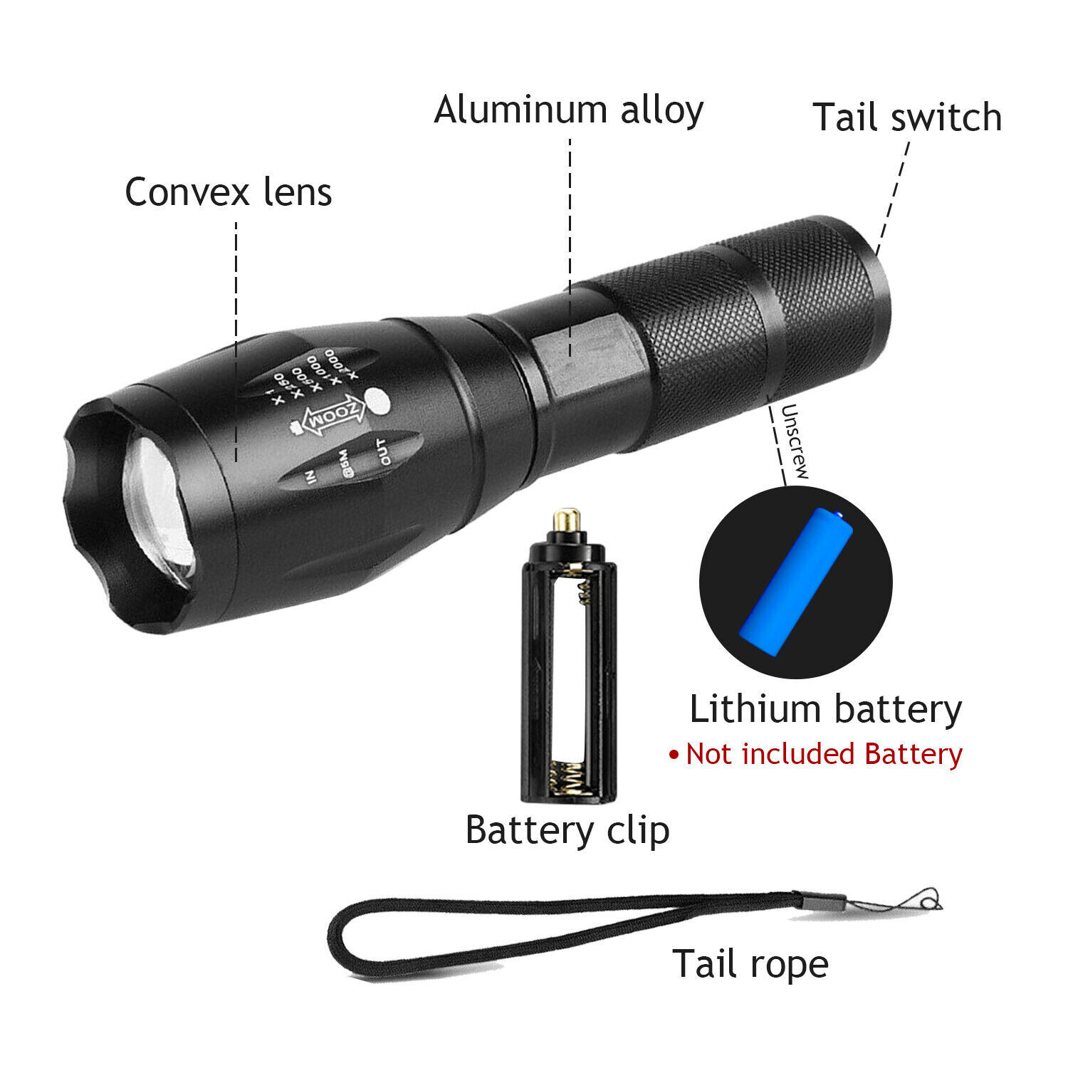 UV Flashlight Black Light Super Bright 120000lm Torch Ultra Violet Lamp LED