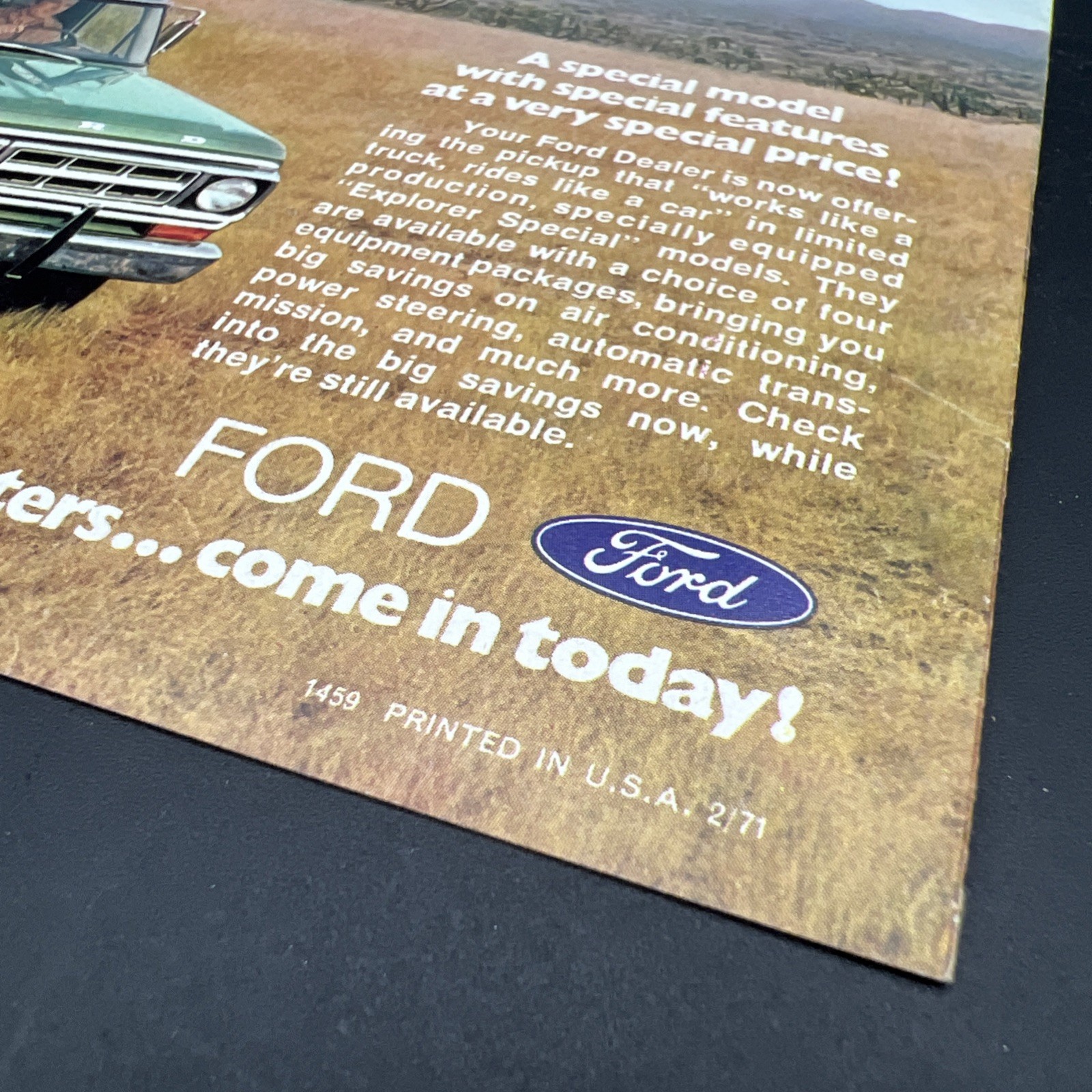 Vtg Orig Dealership Advertising Ford Recreation Vehicle Trailers Camper Brochure