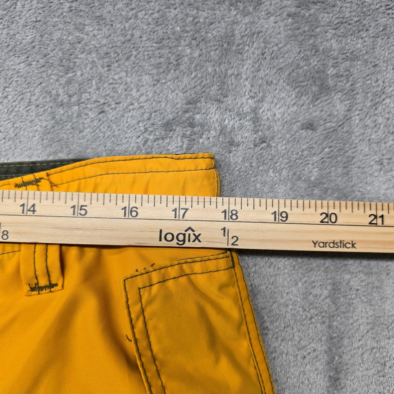 Vintage MACGEAR Reversible Cargo Pants Mens 36x32 Yellow/Green Gothic Skater