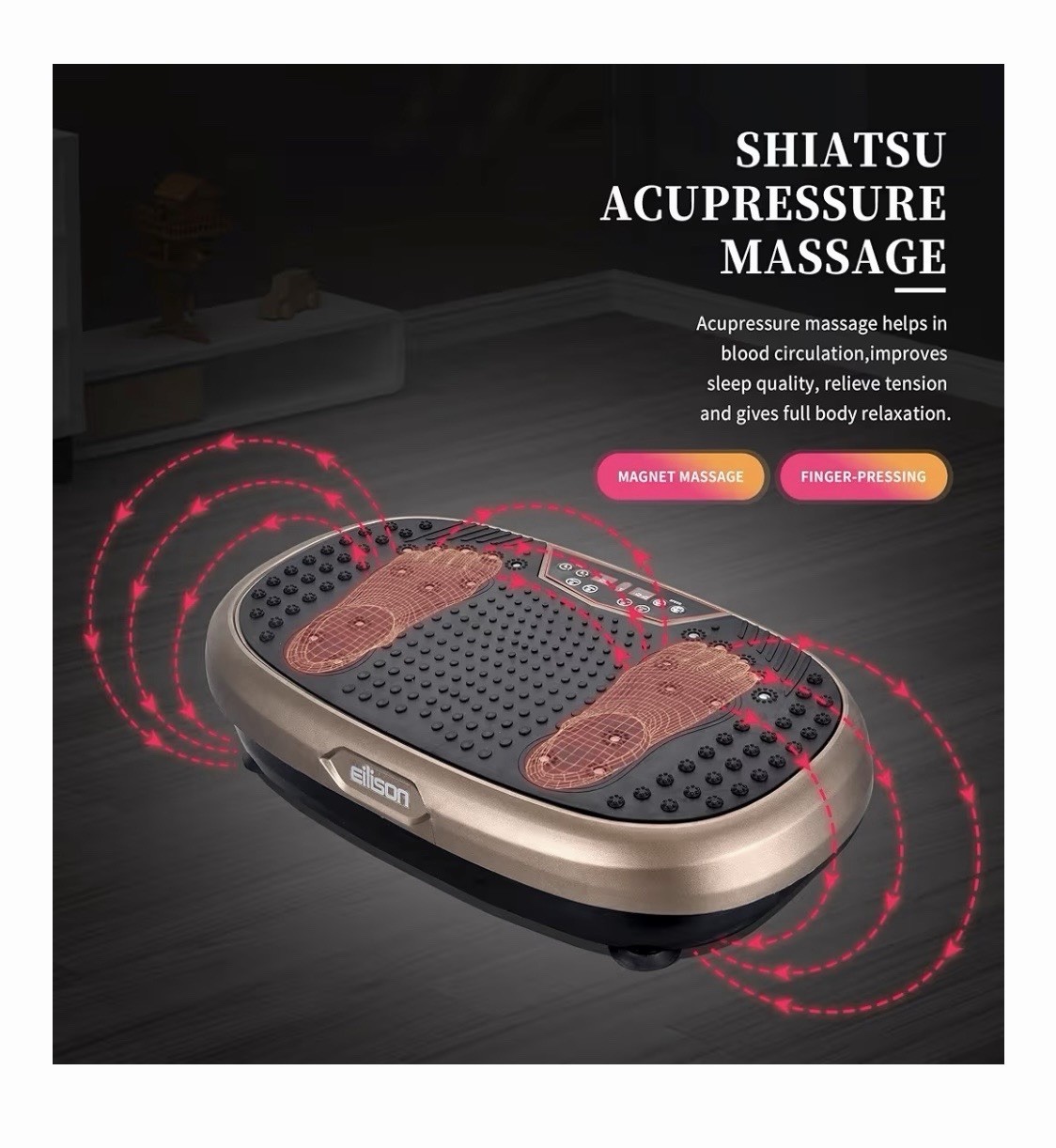 EILISON Fitmax 3D XL Vibration Plate Exercise Machine - Whole Body Workout Vibra