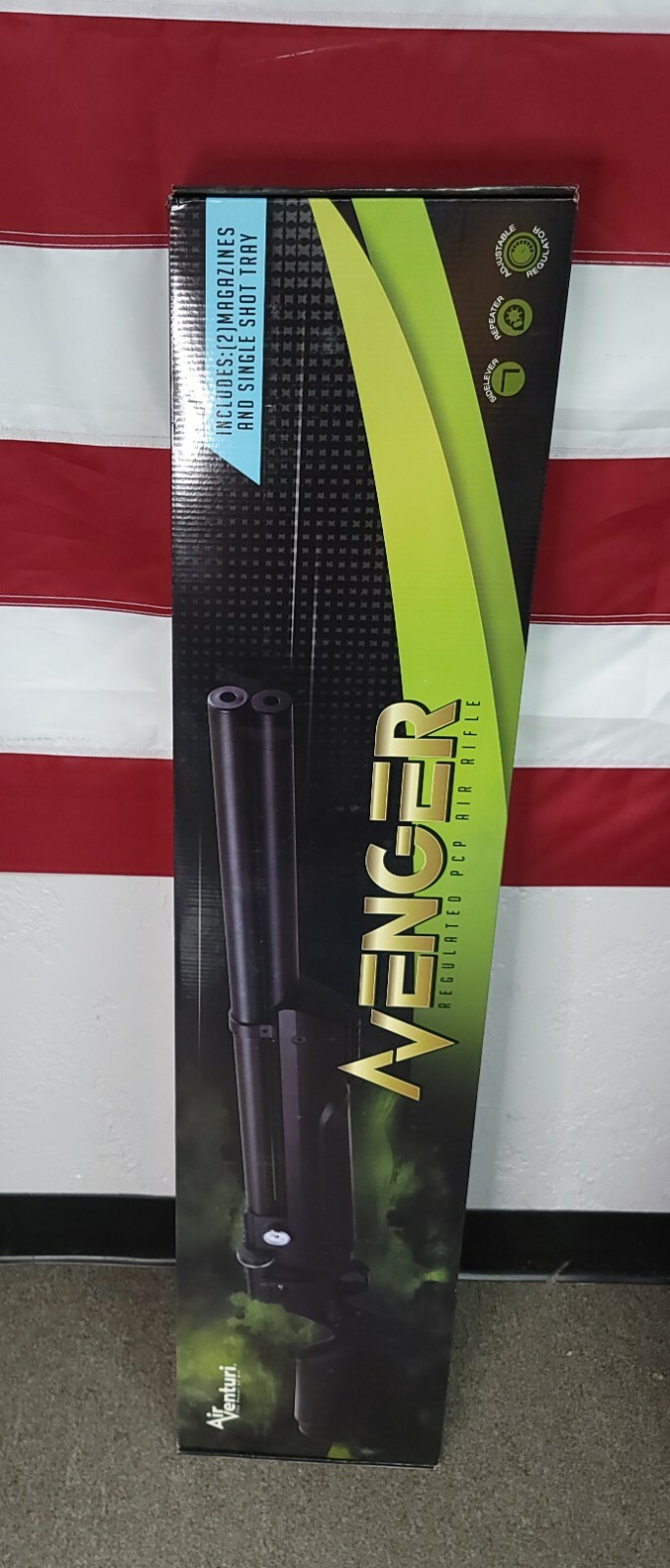 Air Venturi Avenger Regulated PCP Air Rifle .22cal 1000 FPS, Black - AV-00201