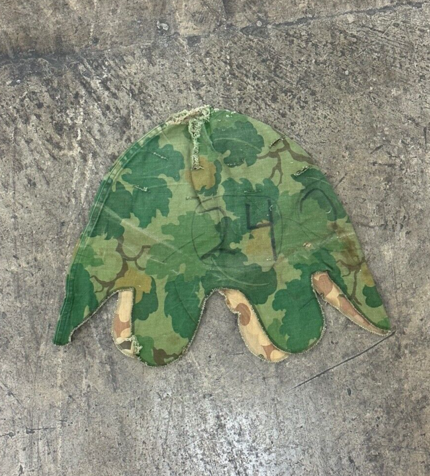 USGI Mitchell Pattern Helmet Cover, Vietnam War US Army USMC, T-107