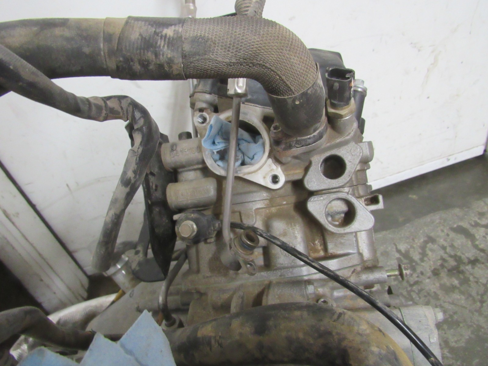 16 CAN-AM MAVERICK MAX 1000R TURBO ENGINE MOTOR CASES CRANK HEAD CAMS OEM #1008