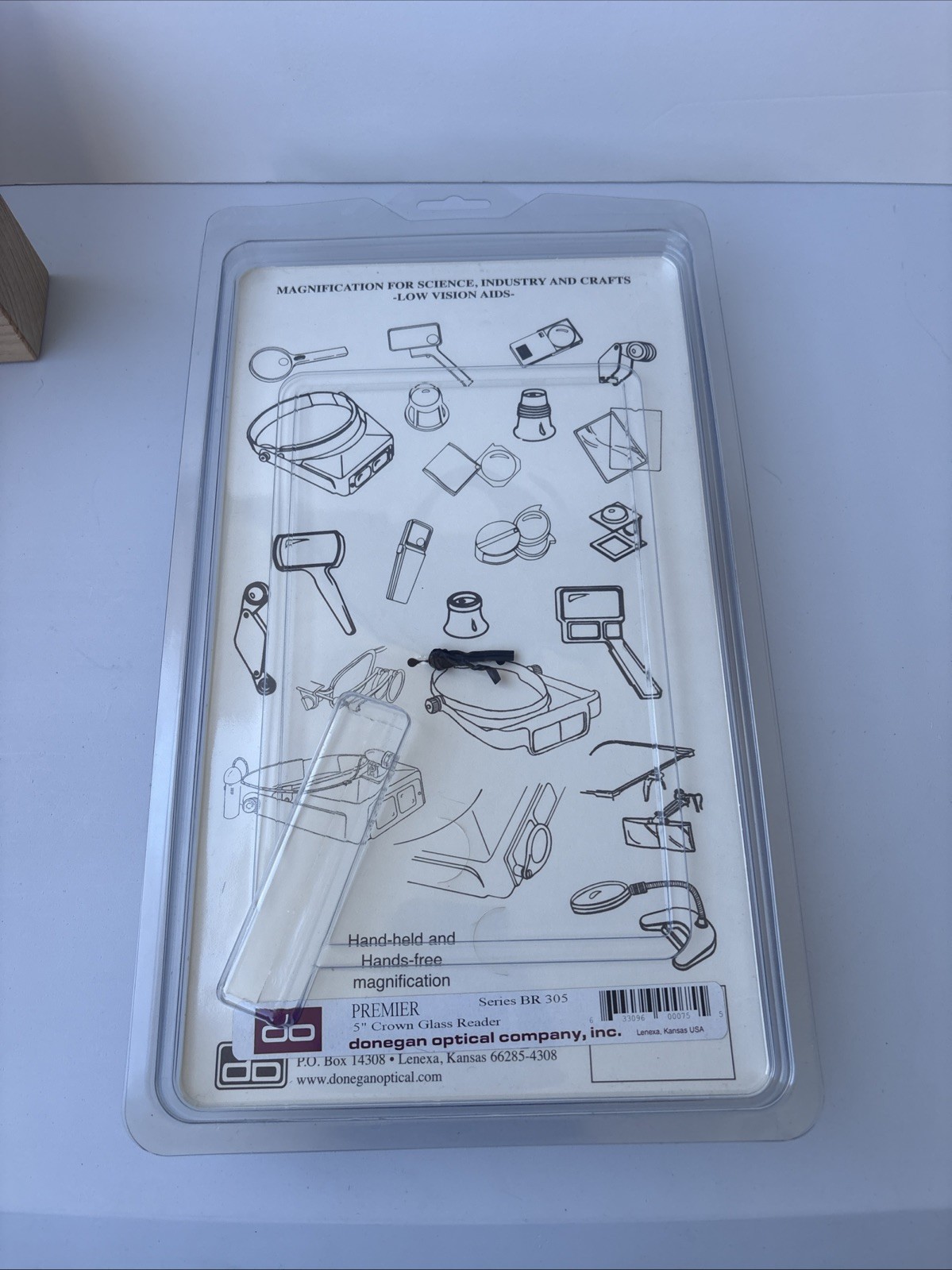 Vintage Donegan Optical Brass Magnifyer BR 305 Premier Brand New RARE USA