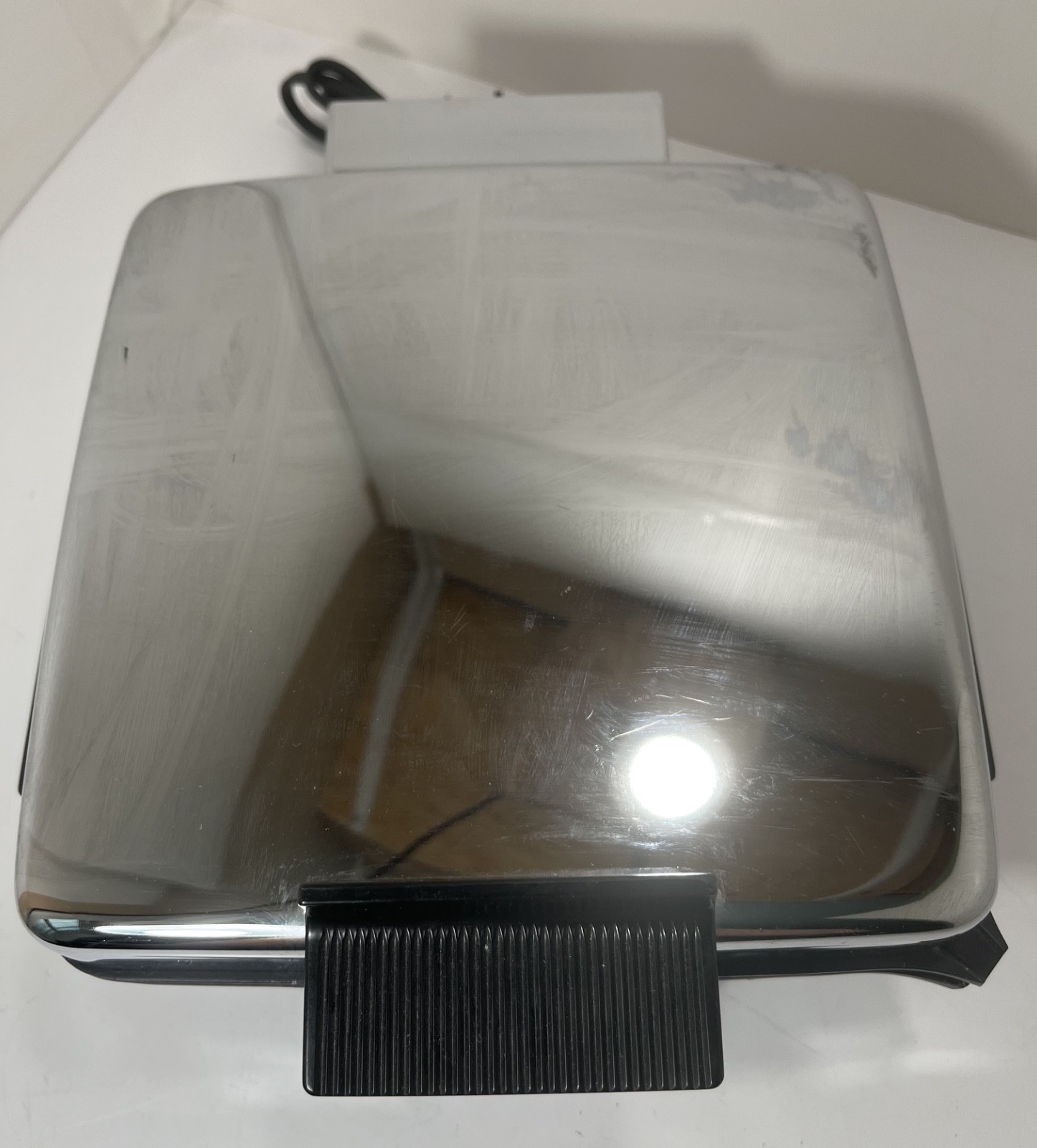 BLACK & DECKER Grill Waffle Baker Maker Iron G48TD Type 2 Chrome - TESTED 🧇