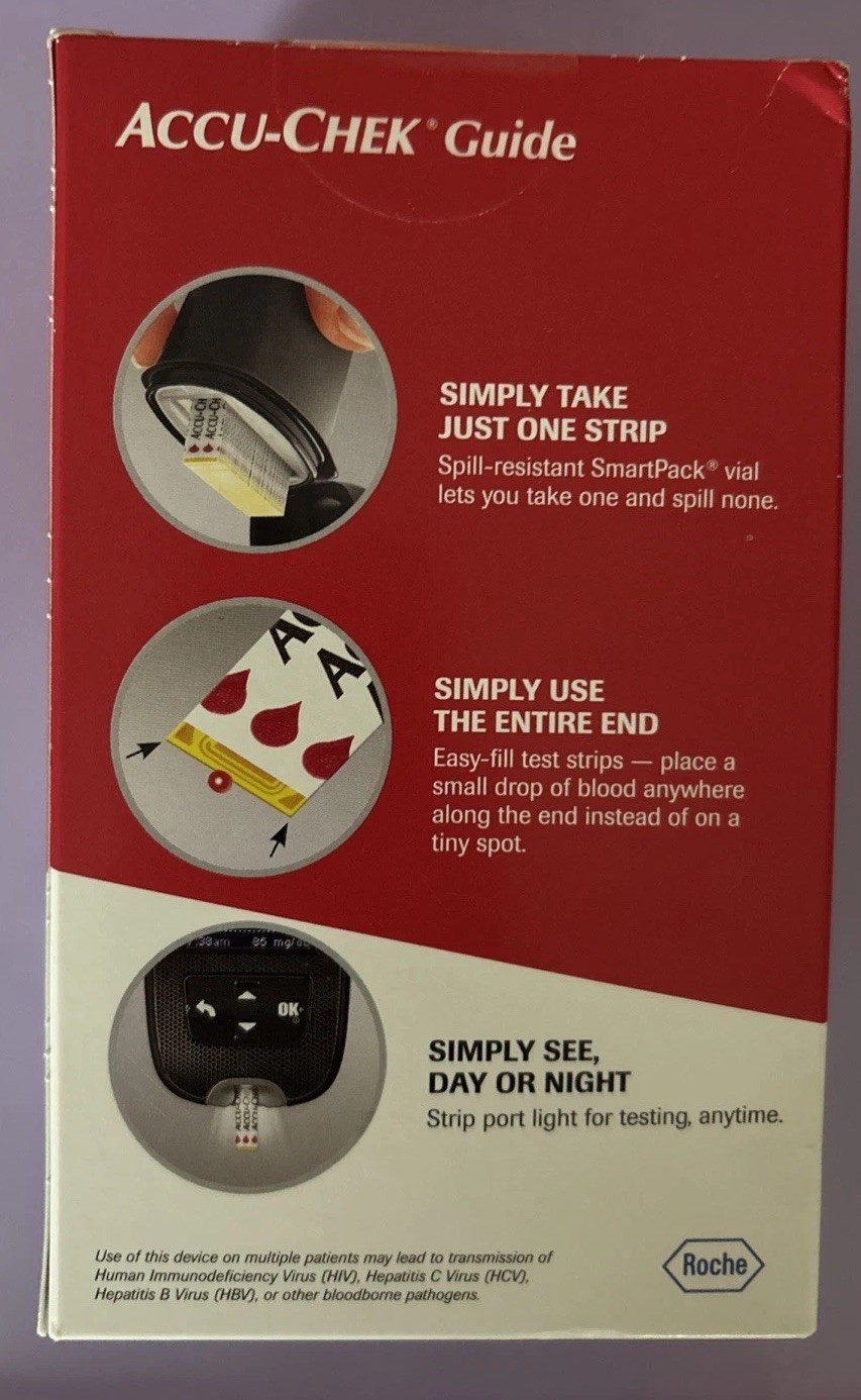 Accu-Chek Guide Meter for Diabetic Blood Glucose Testing Exp.01/2027+