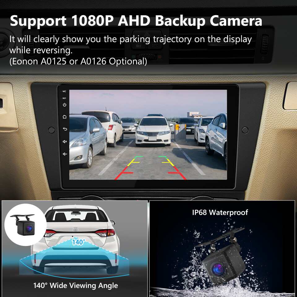 Android 10 8-Core 2GB RAM Head Unit Car GPS Radio Stereo for BMW E90 E91 E92 E93