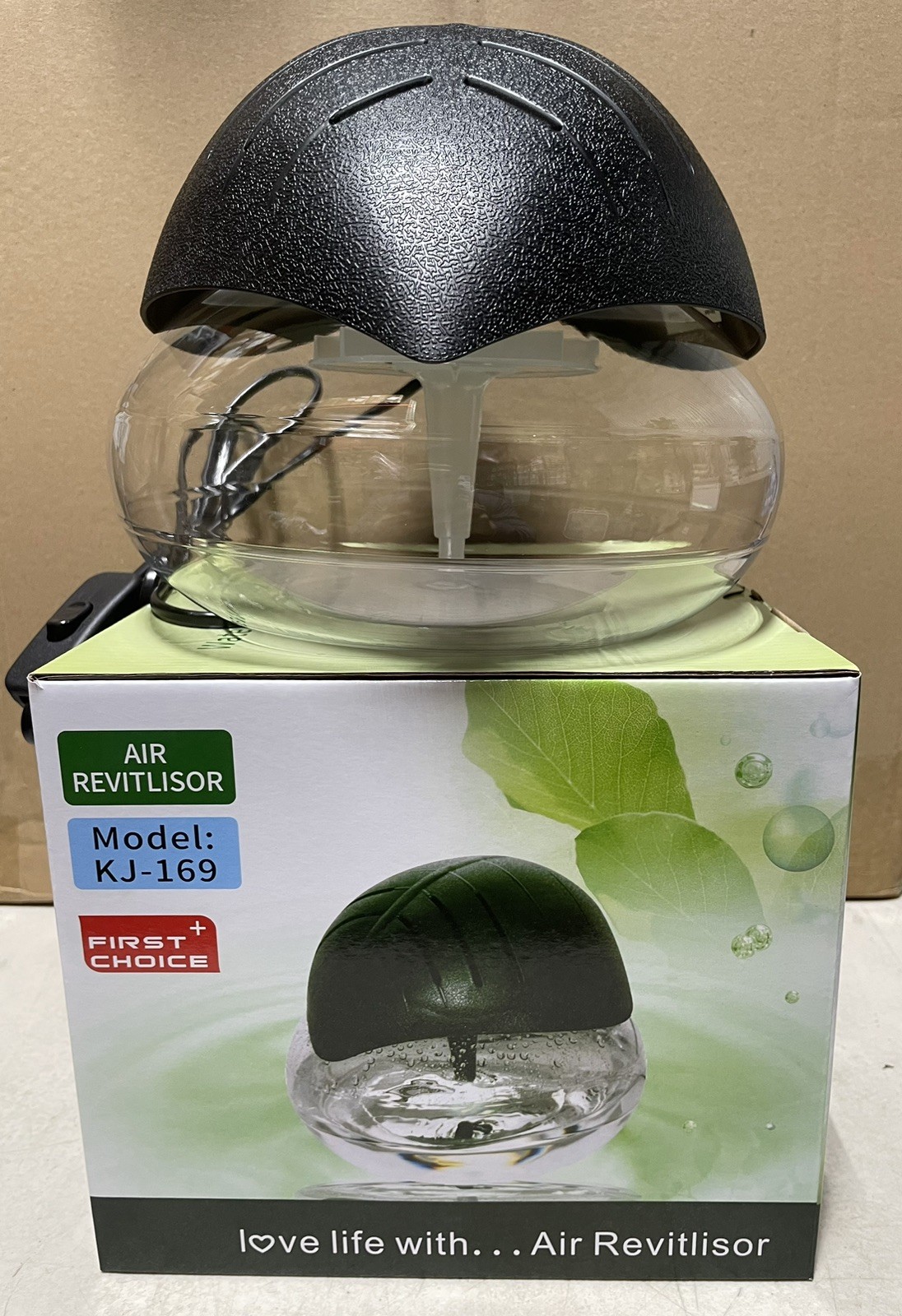 Water-Based Purifier Air Washer,Air Revitalizer,Freshener, colorful lights,Black