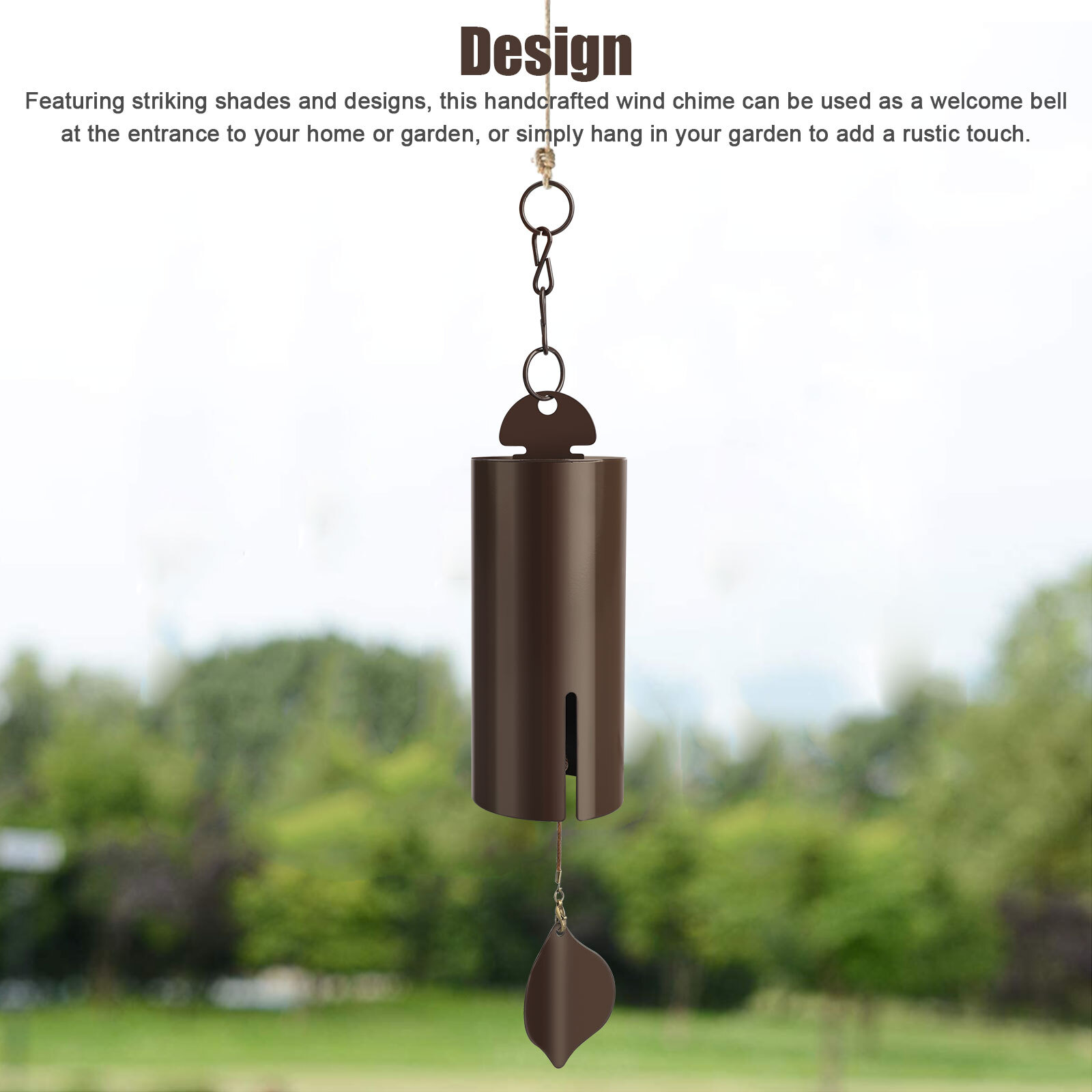 Large Deep Resonance Serenity Bell Heroic Wind Chime Outdoor Home Decor Windbell