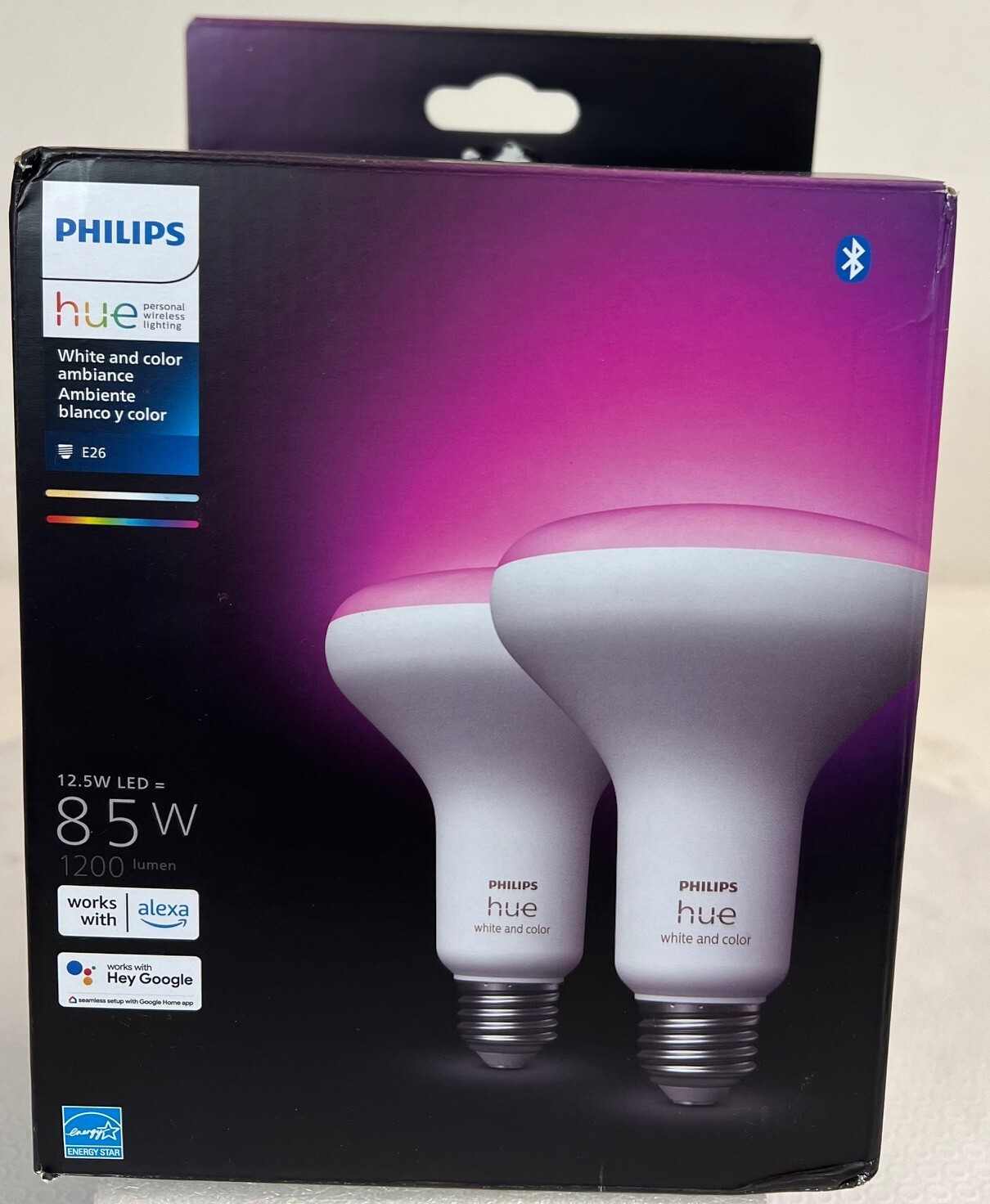 Philips Hue (White and Color) 85W E26 Smart LED (2 Pack) 578096-FREE SHIPPING