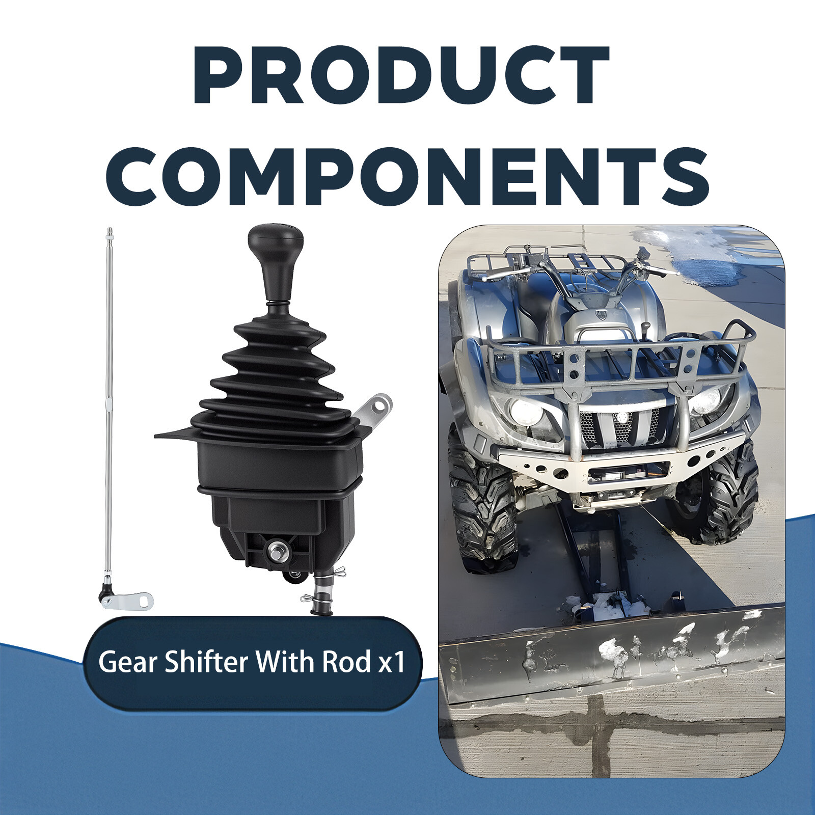 Gear Shifter & Rod for Yamaha Grizzly 660 4x4 YFM660F 2002-2008 5KM-18300-03-00