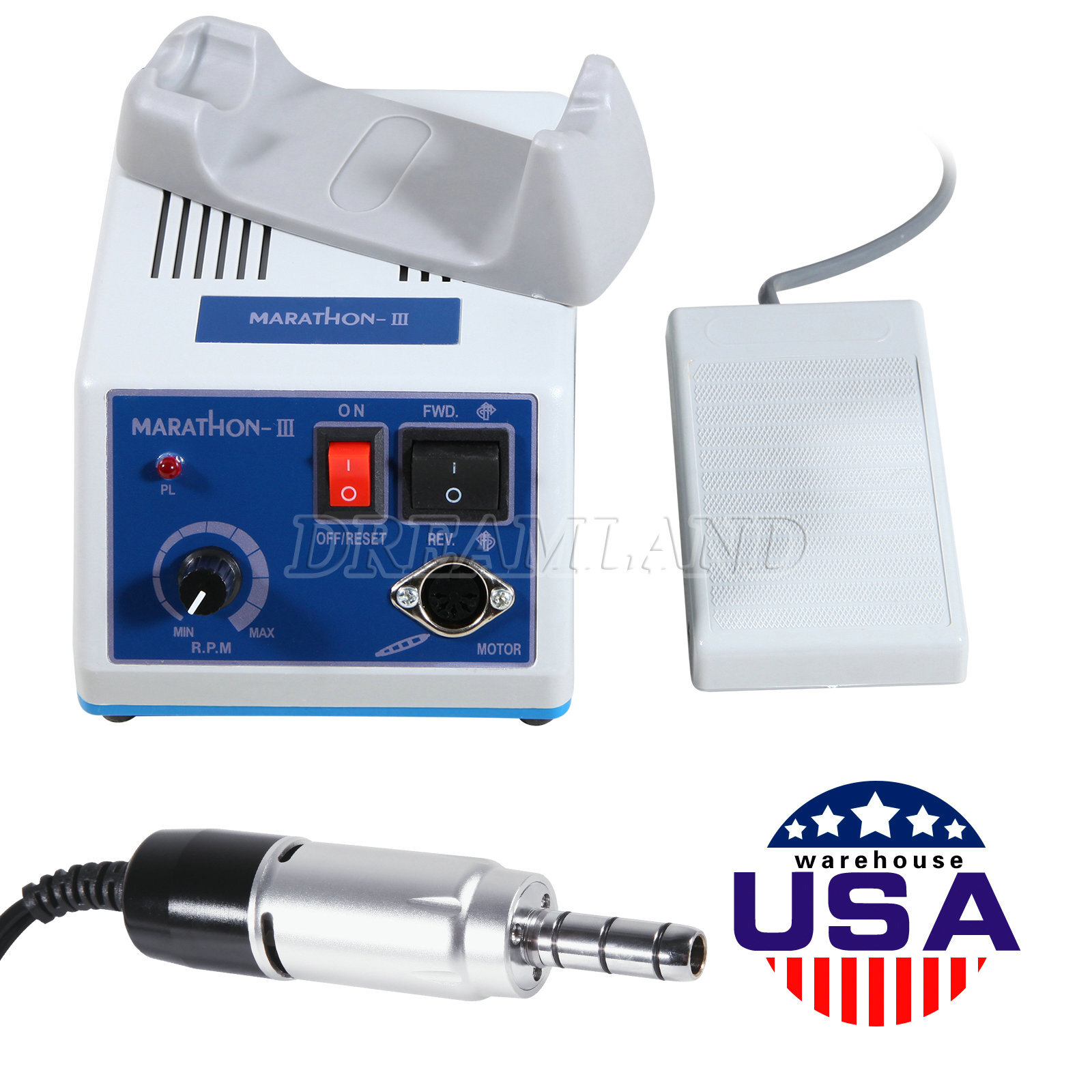 Dental Lab Marathon Electric Micromotor Polishing Unit + 35K rpm Motor Handpiece