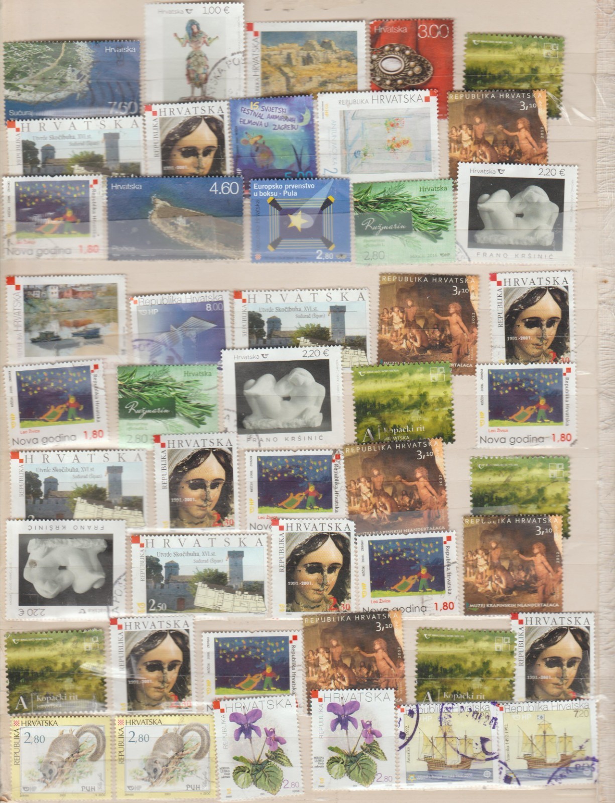 Croatia 47 stamps postage