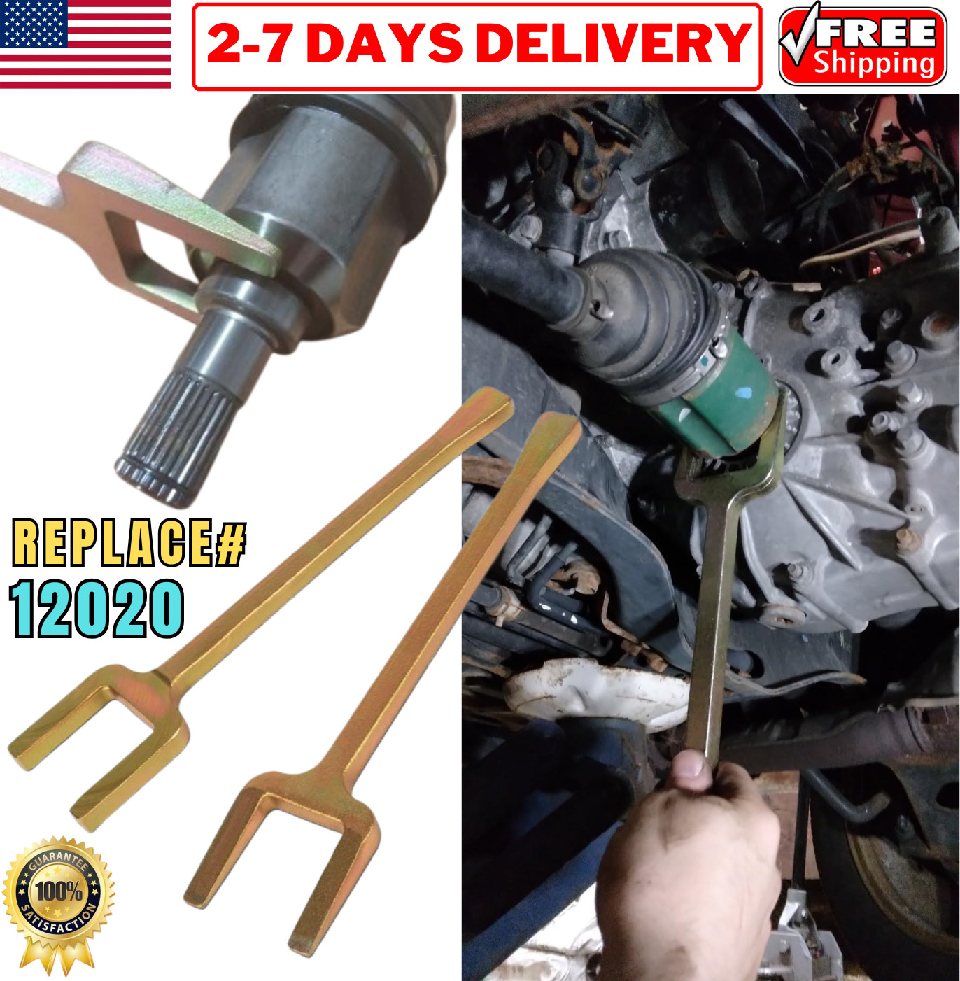 Inner CV Axle Removal Tool Popper Puller for Front Wheel Drive FWD Half Shaft