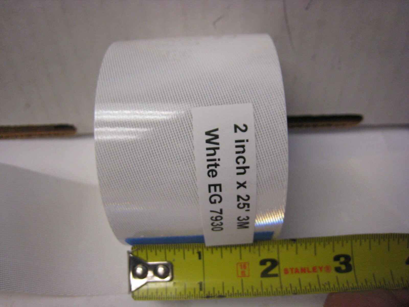 3M White 7930 High Intensity   Reflective  Tape 2" X 25 feet
