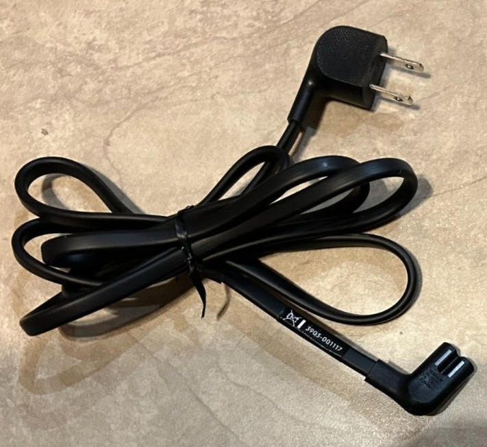 Authentic OEM Samsung TV 3903-001117 Power Cord Cable Figure 8 Right Angle NEW