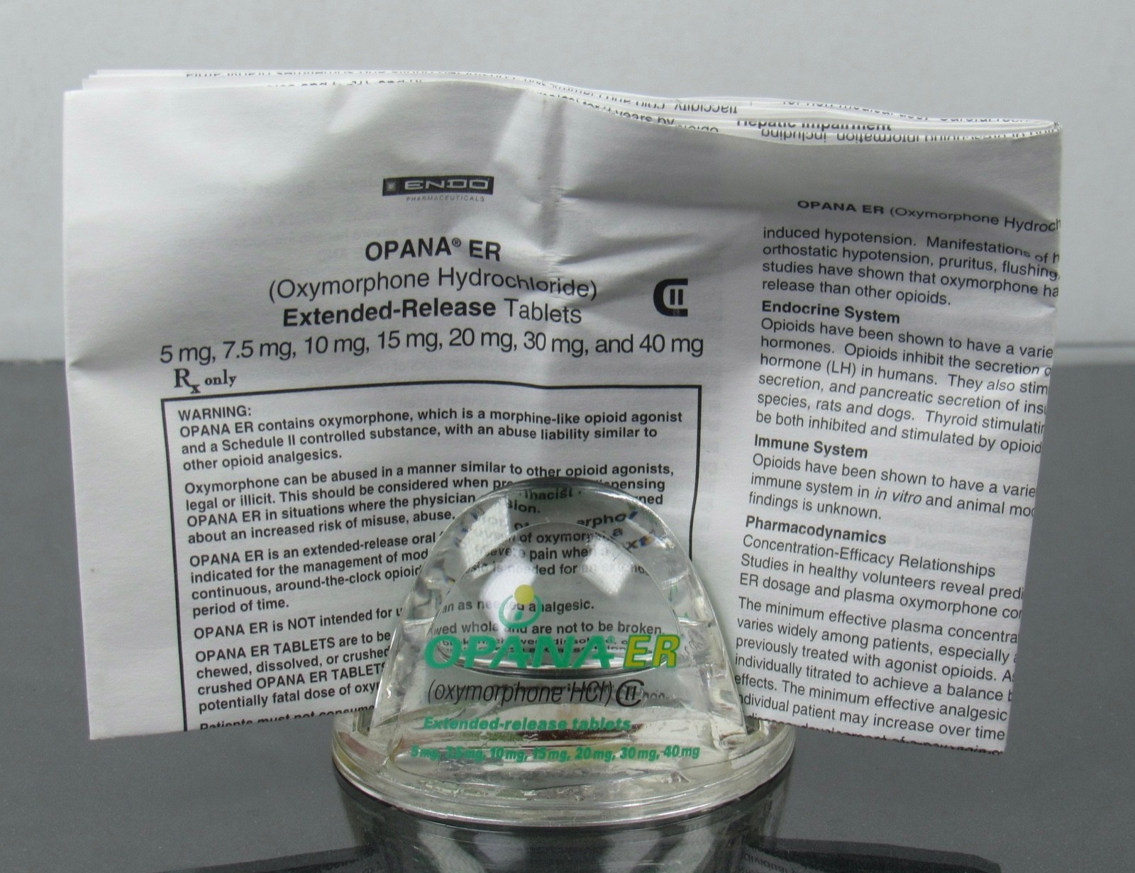 OPANA Lot Clock Pens Magnets Floating Pills Note Holder Drug Rep Pharmaceutical