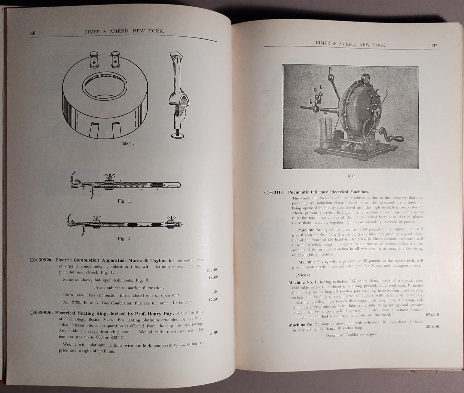 1910 Eimer & Amend Chemical Assay Laboratory Apparatus Supplies Catalog S-12