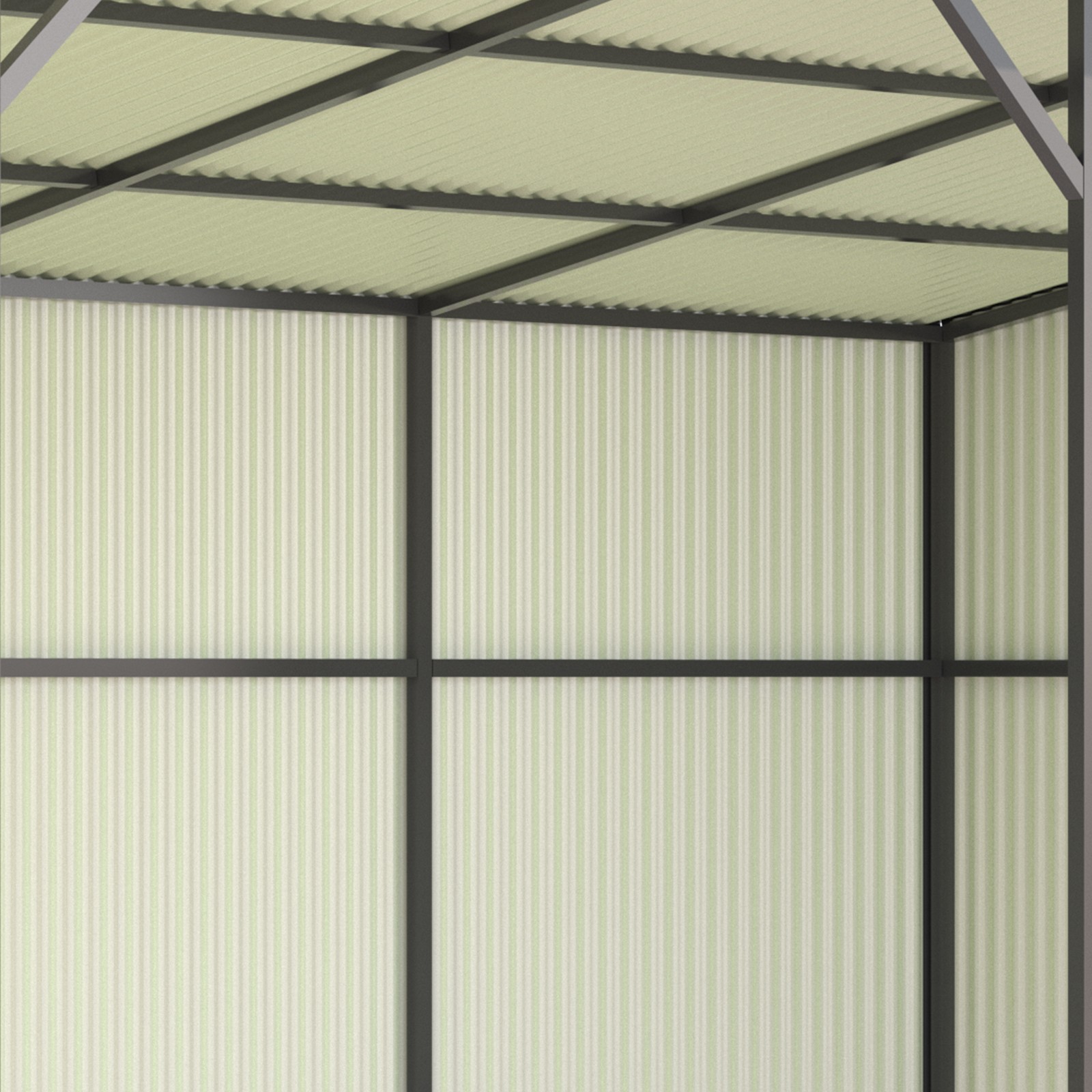 Winter 20'x12' Galvanized Metal Livestock Shelter Building for Farm FREE SHIPING