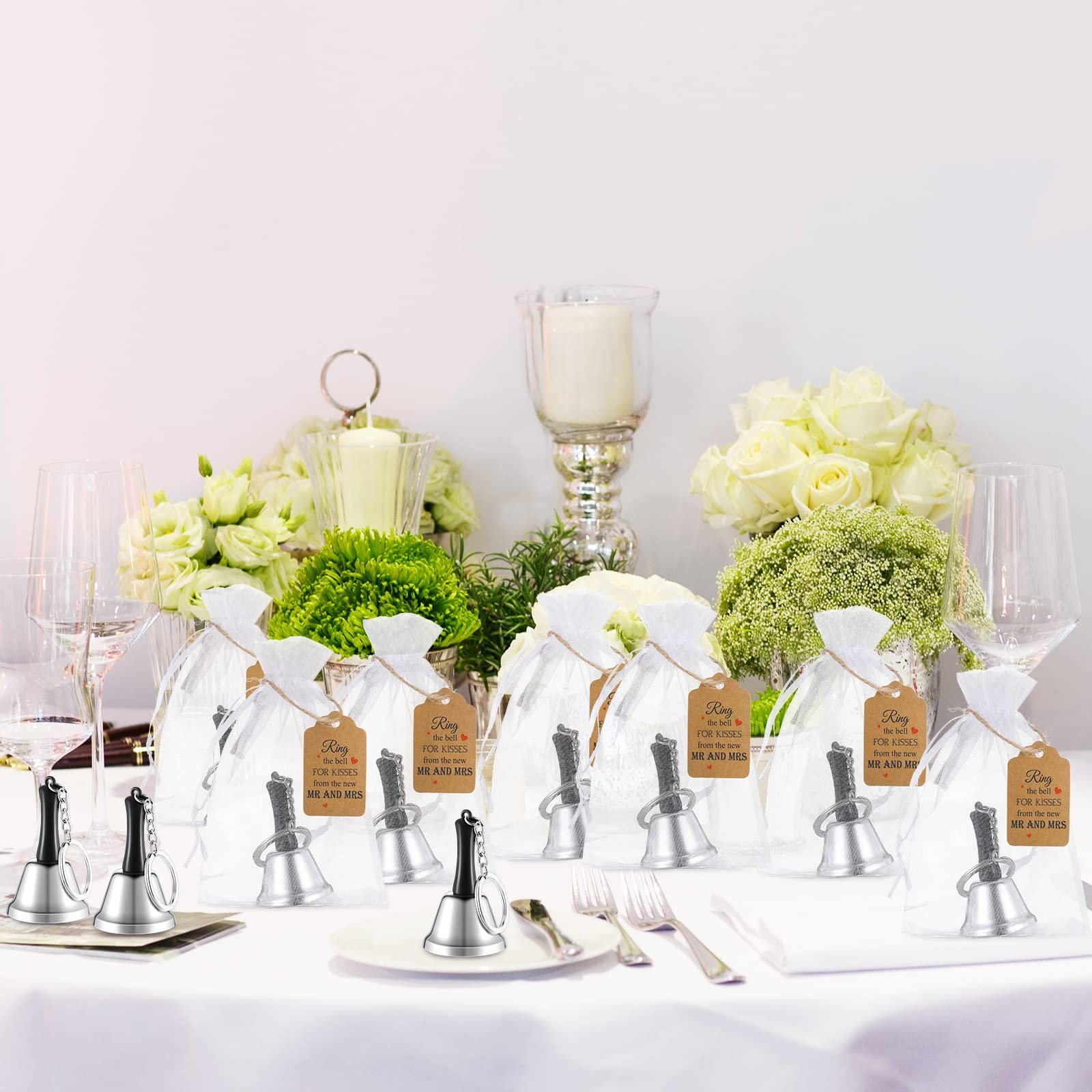 144 Pcs 48 Set Wedding Kissing Bells For Ringing Wedding Party Favors Bulk For G