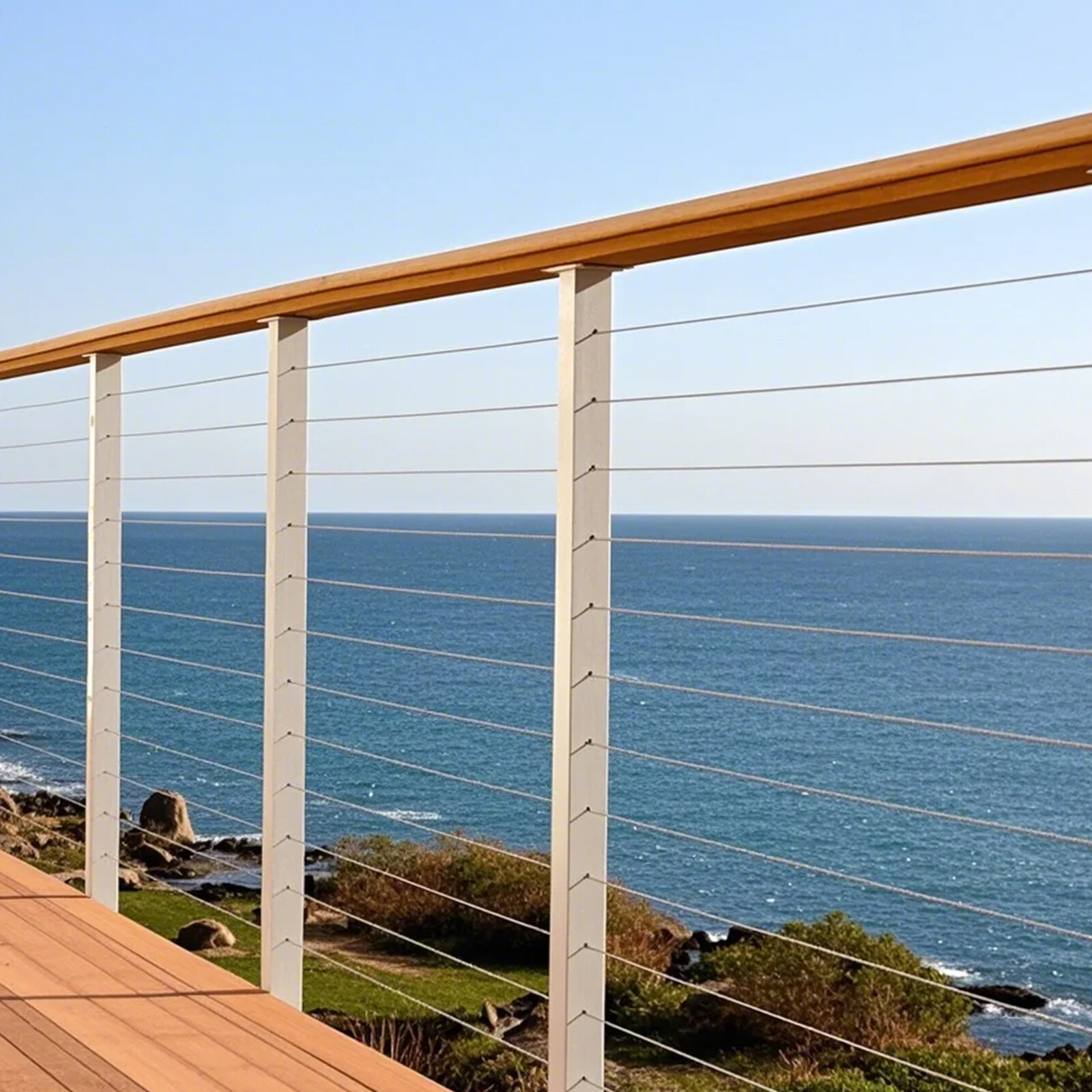 VEVOR T304 Stainless Steel Cable 1/16" 7x7 Steel Wire Rope 330 ft Cable Railing