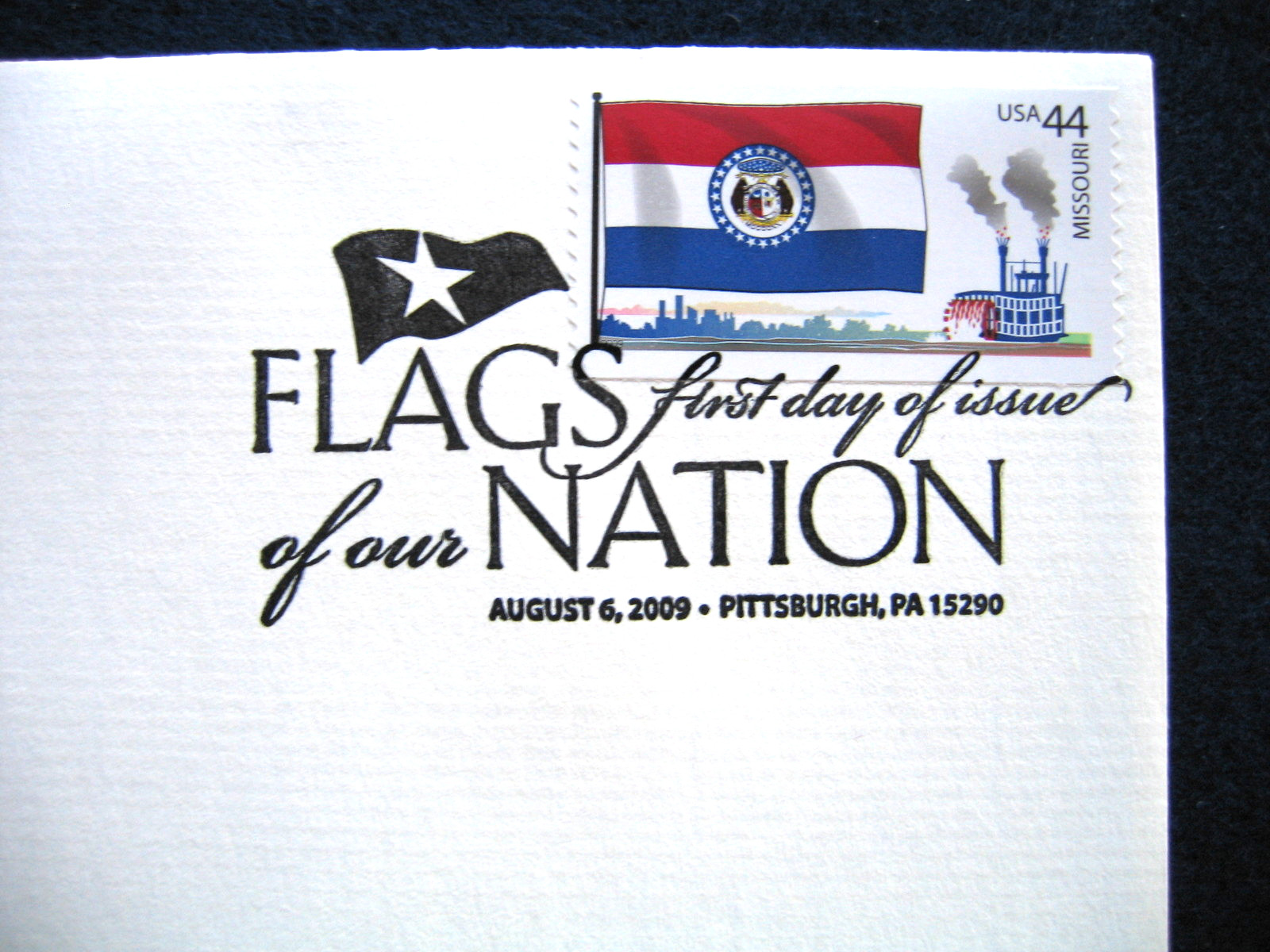 2008 Flags of our Nation Missouri Replica FDC 22kt Gold Golden Cover Stamp